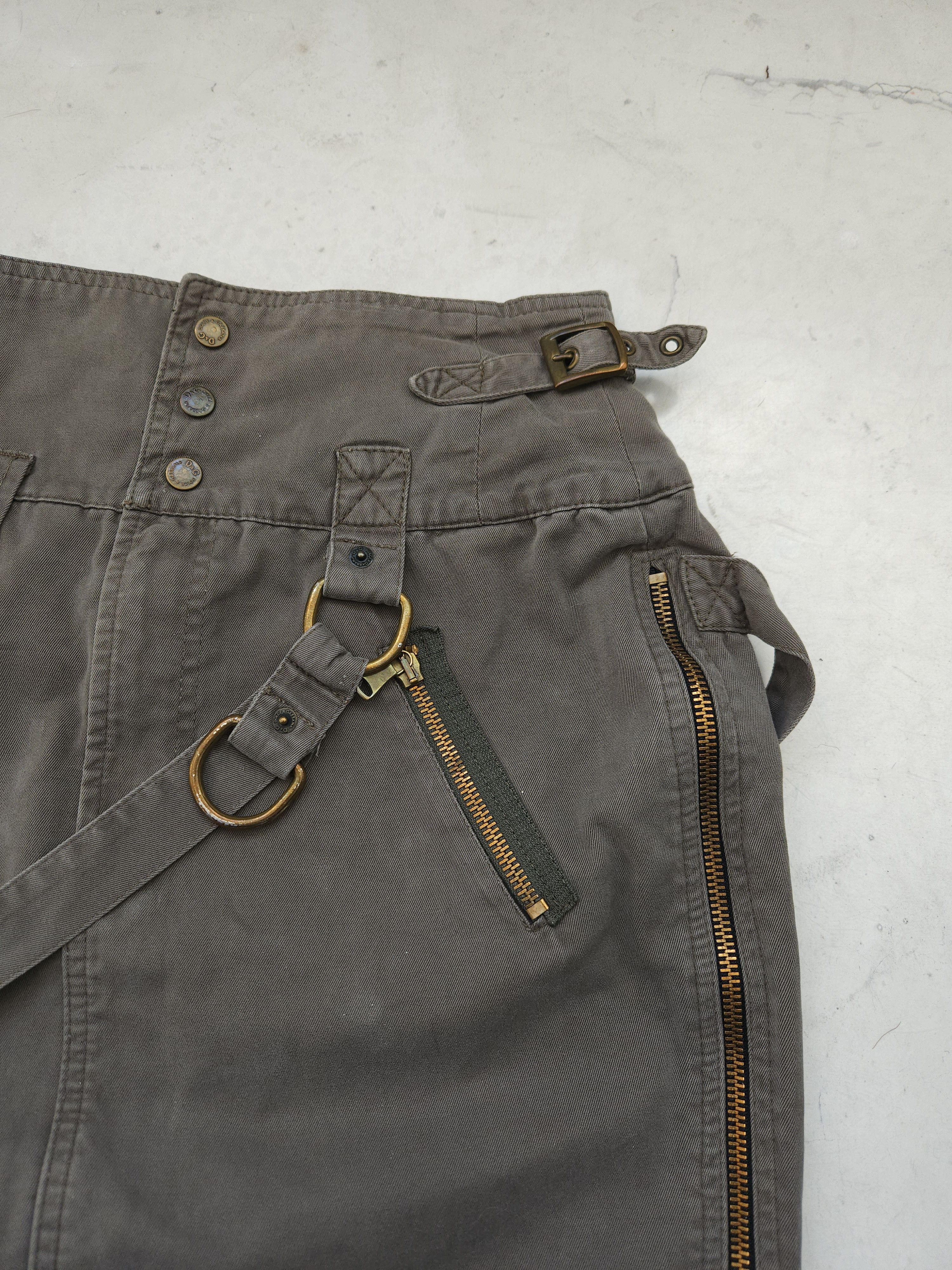 Dolce & Gabbana Archive y2k Dolce Gabbana bondage side zip skirt Size 28" / US 6 / IT 42 - 4 Thumbnail