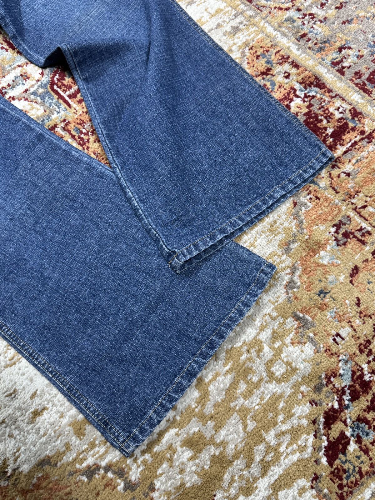 Japanese Brand ᶠᵃⁿᶜʸᵍᵘʸ BNWT Y2K Baggy Washed Denim Jeans Wide leg vintage Size US 38 / EU 54 - 2 Thumbnail
