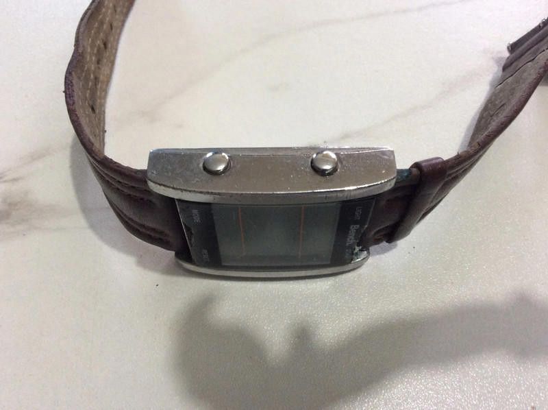 Bench Bench digital brown leather strap watch Size ONE SIZE - 5 Thumbnail