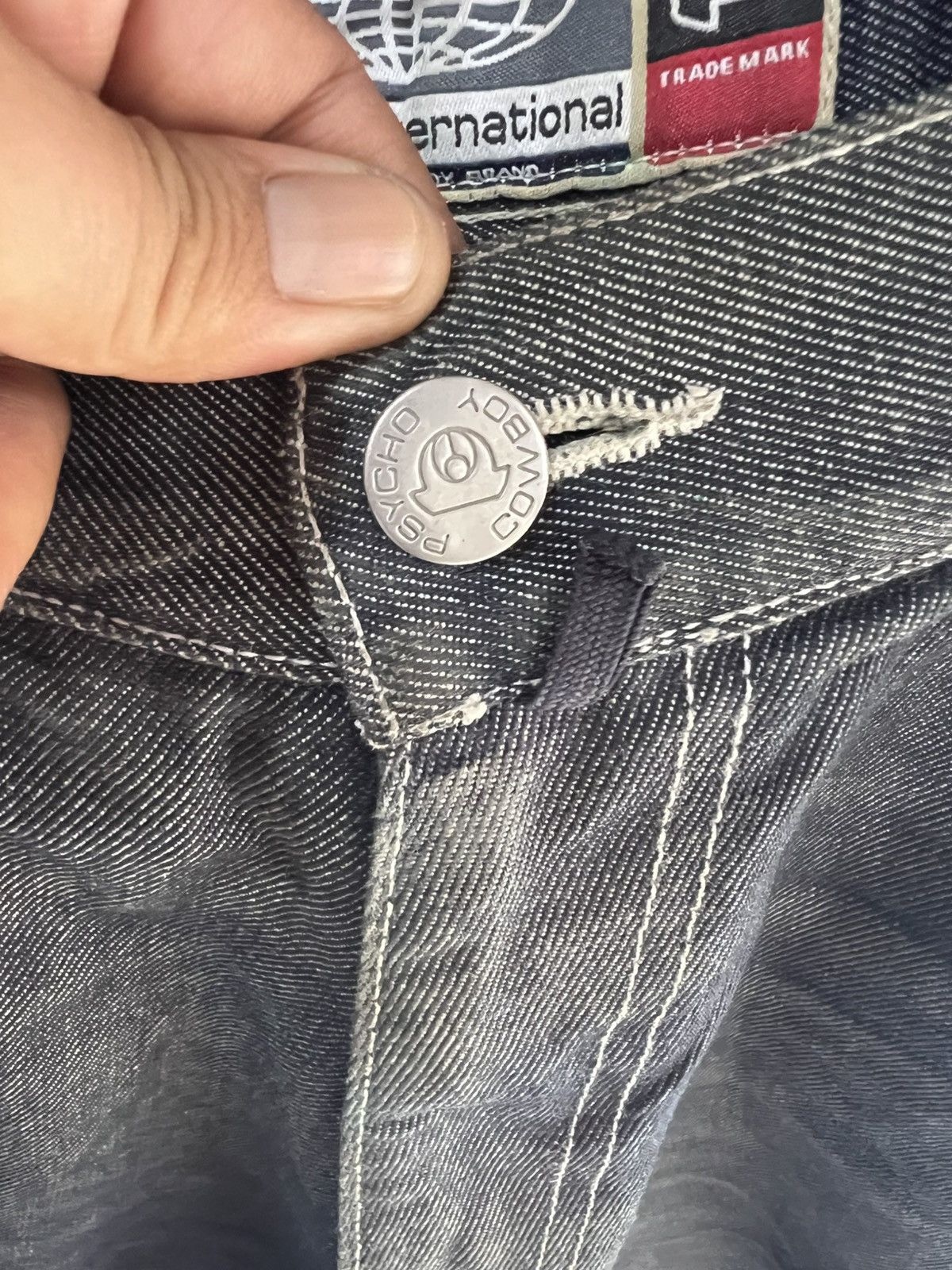 Other 🔥Made in Italy Psycho Cowboy Distressed Baggy Denim Size US 34 / EU 50 - 10 Thumbnail
