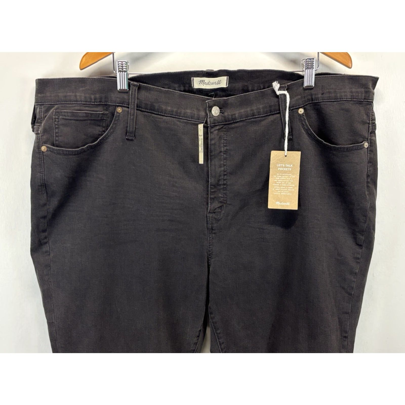 Madewell Madewell High Rise Skinny Jeans 37 Tall Black Denim Womens Size 25" / US 0 / IT 36 - 2 Thumbnail
