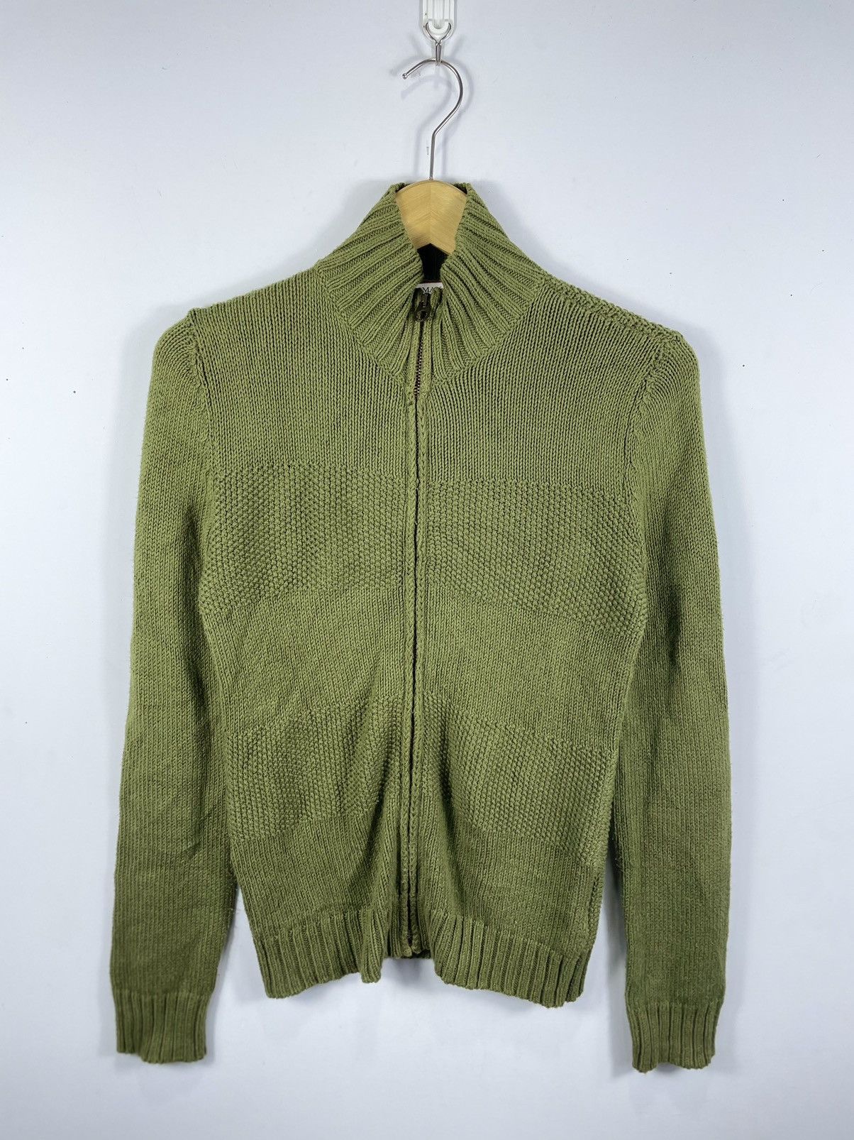image of Archival Clothing x Vintage Max&co Track Zip Sweater in Green, Men's (Size Medium)