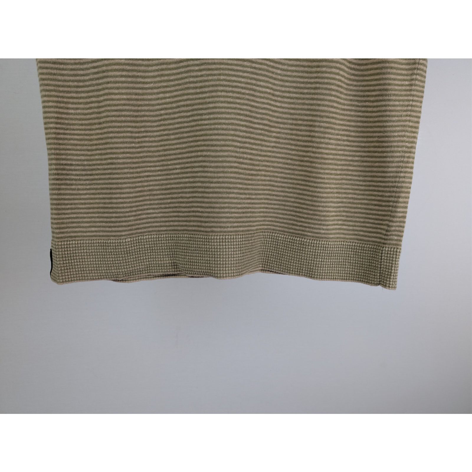 Todd Snyder o1rshd1 CC20 Relaxed Linen Stripe Montauk Polo Shirt Beige Size US S / EU 44-46 / 1 - 12 Thumbnail