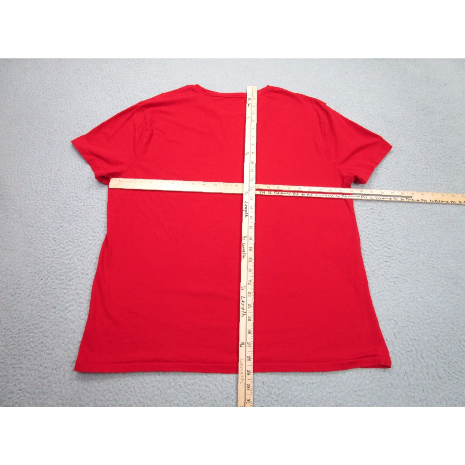 Polo Ralph Lauren Polo Ralph Lauren Slim Fit Short Sleeve Crew Neck Mens XL Red Jersey T-Shirt Size US XL / EU 56 / 4 - 6 Thumbnail