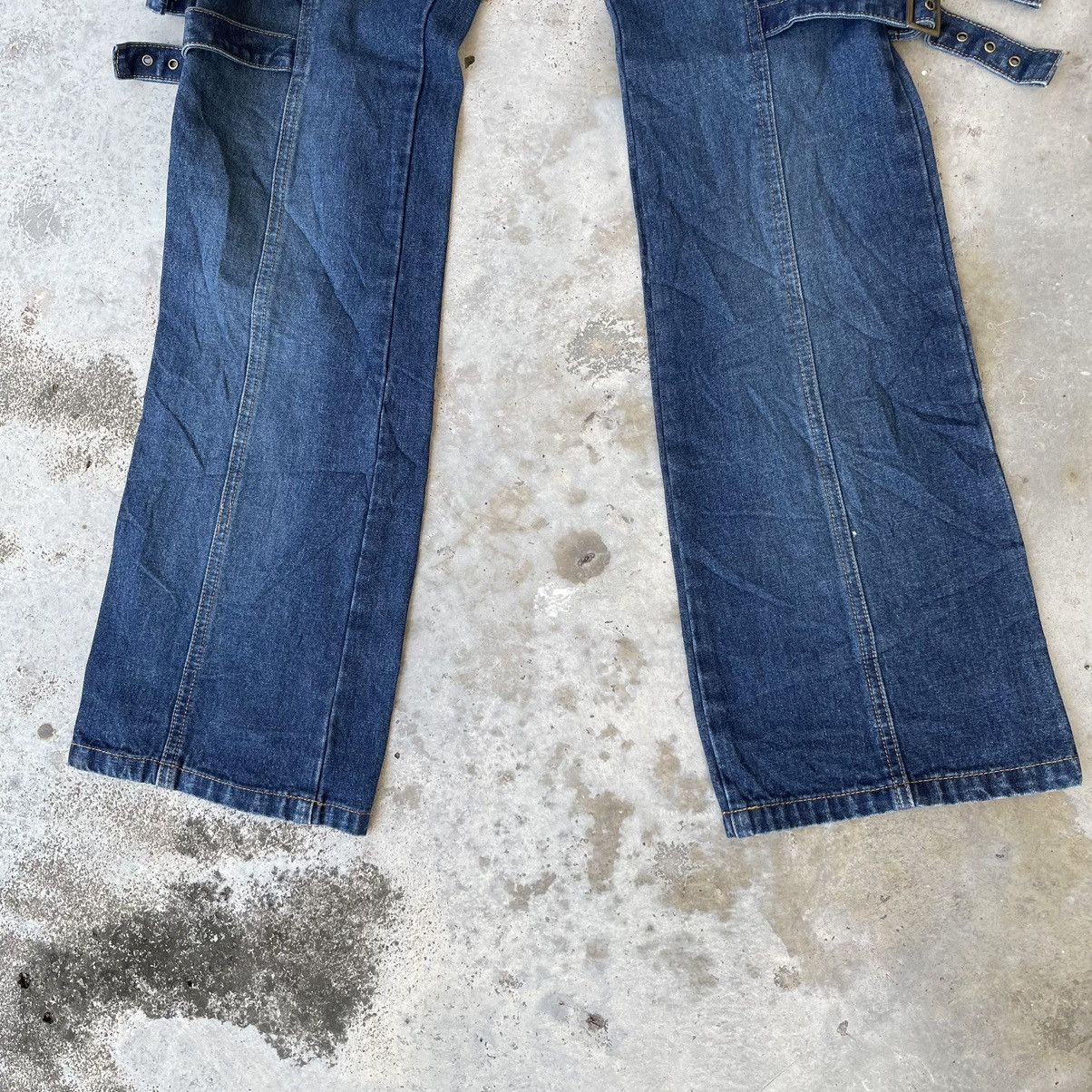 Seditionaries Vintage Jouer Aux Echecs Flare Punk Bondage Tactical Denim Size US 29 - 5 Thumbnail