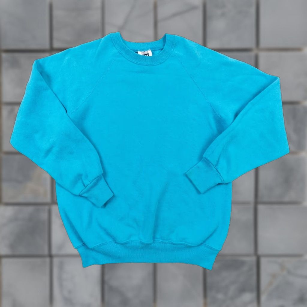 Lee VINTAGE Lee Sweatshirt Adult Large Blue Crewneck 90s Pullover Raglan Sweater Shirt Mens Hoodie? Size US L / EU 52-54 / 3 - 1 Thumbnail