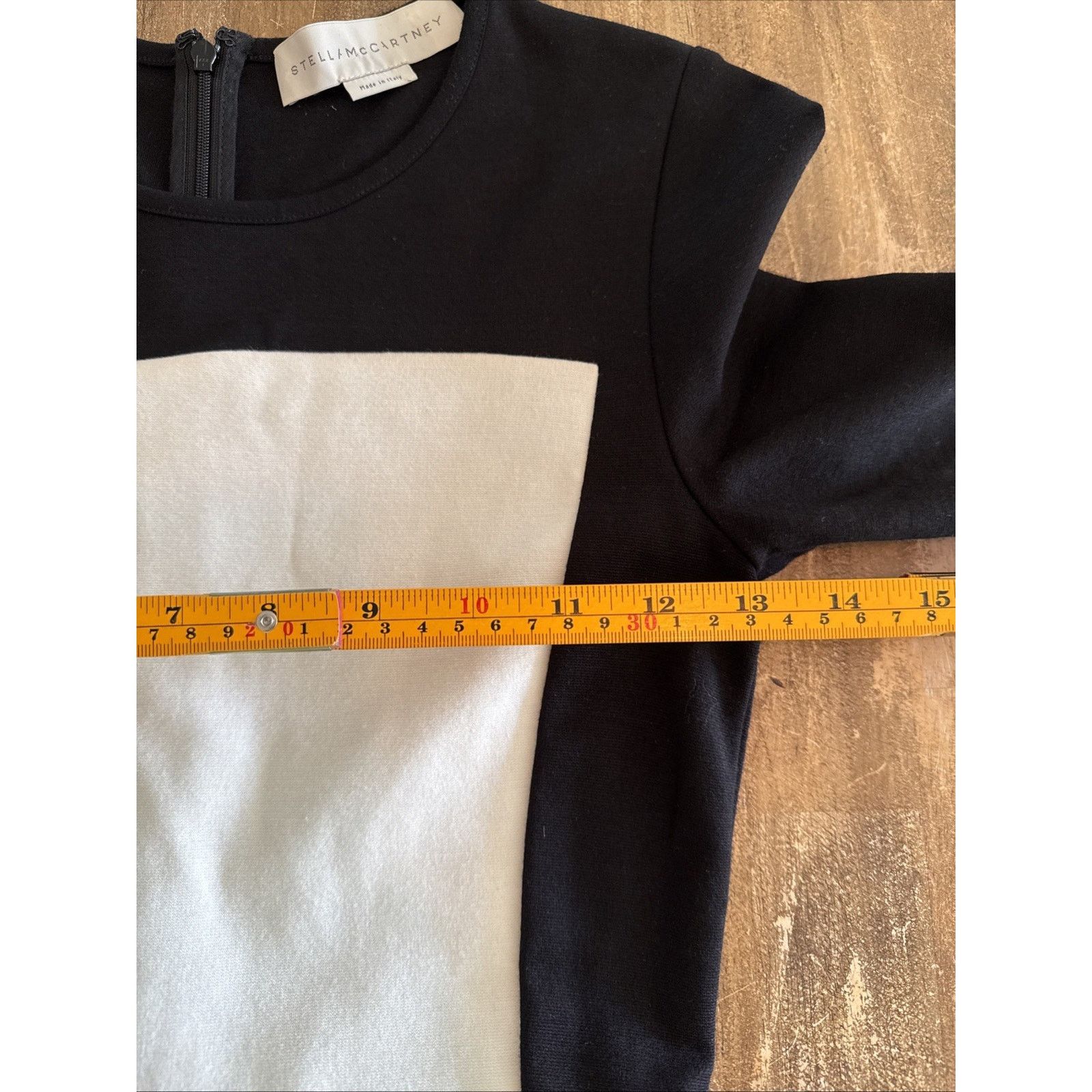 Stella McCartney Stella McCartney Dress 40 Bodycon Blk White Colorblock Midi Size S / US 4 / IT 40 - 8 Thumbnail