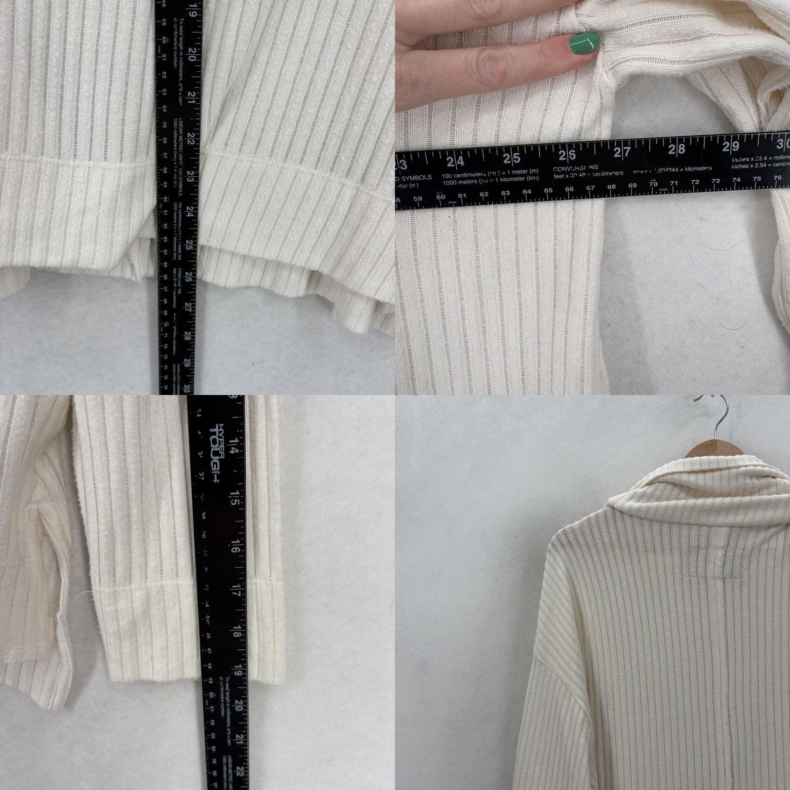 Vintage Maeve Sweater Womens Large White Knit Pullover Cowl Neck Knitwear Ribbed Vib Su Size L / US 10 / IT 46 - 8 Thumbnail