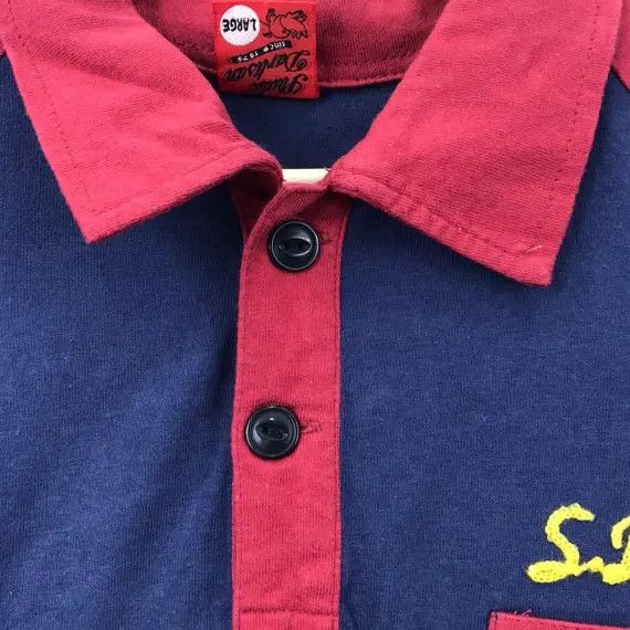 Studio D'Artisan Vtg STUDIO D’ARTISAN JAPAN Bowling Team Polo Tee Shirt Pigs Size L / US 10 / IT 46 - 4 Thumbnail
