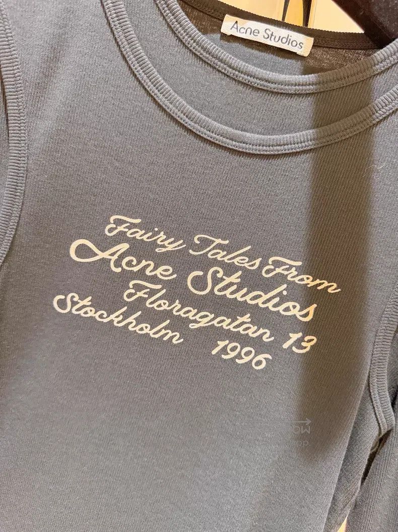 Acne Studios Acne Studios Dark Blue Lettering Print Fake Two Piece Long Size XS / US 0-2 / IT 36-38 - 5 Thumbnail