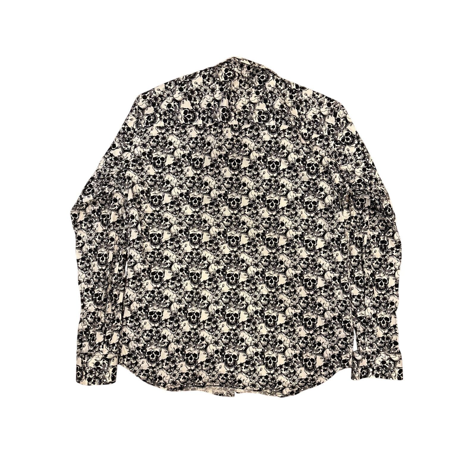 Eight X Hawaiian Skulls slim Button Down AOP Shirt Eight-X 2XL Size US XL / EU 56 / 4 - 6 Thumbnail