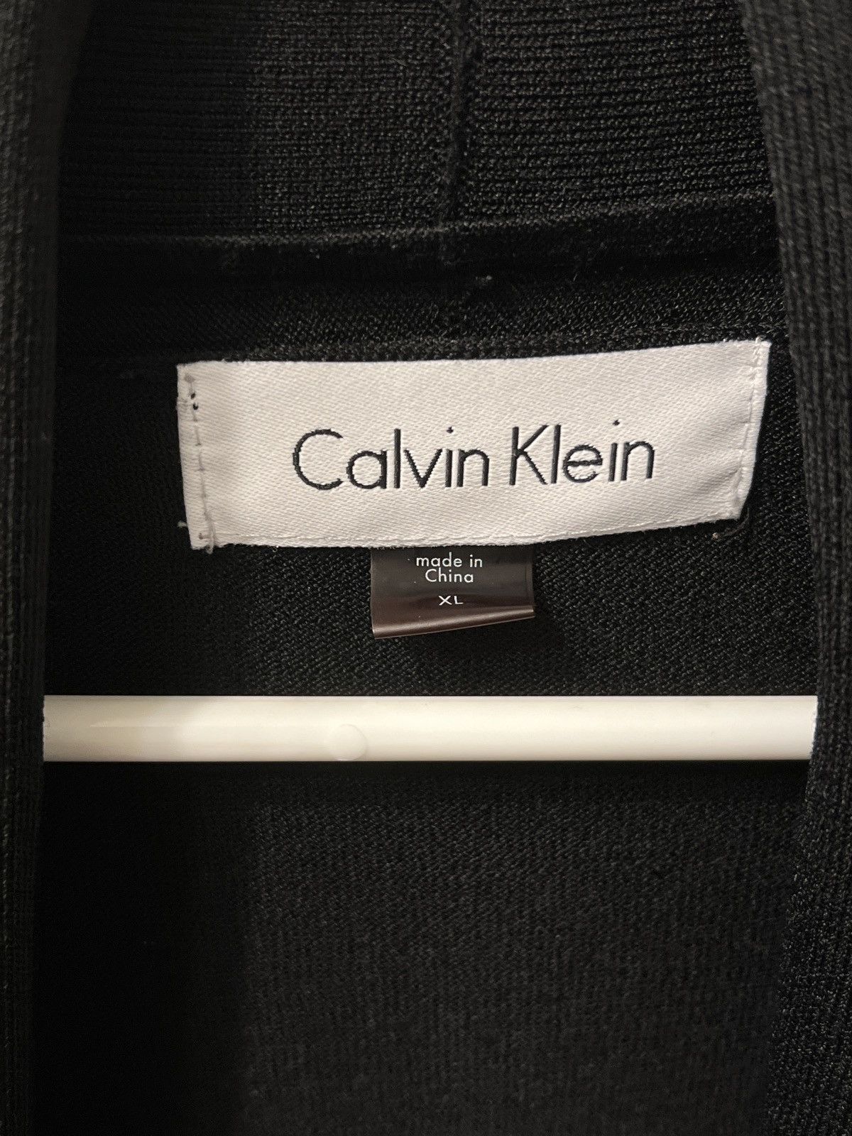 Calvin Klein Calvin Klein Black Open-Front Asymmetrical Cardigan Size XL / US 12-14 / IT 48-50 - 4 Thumbnail