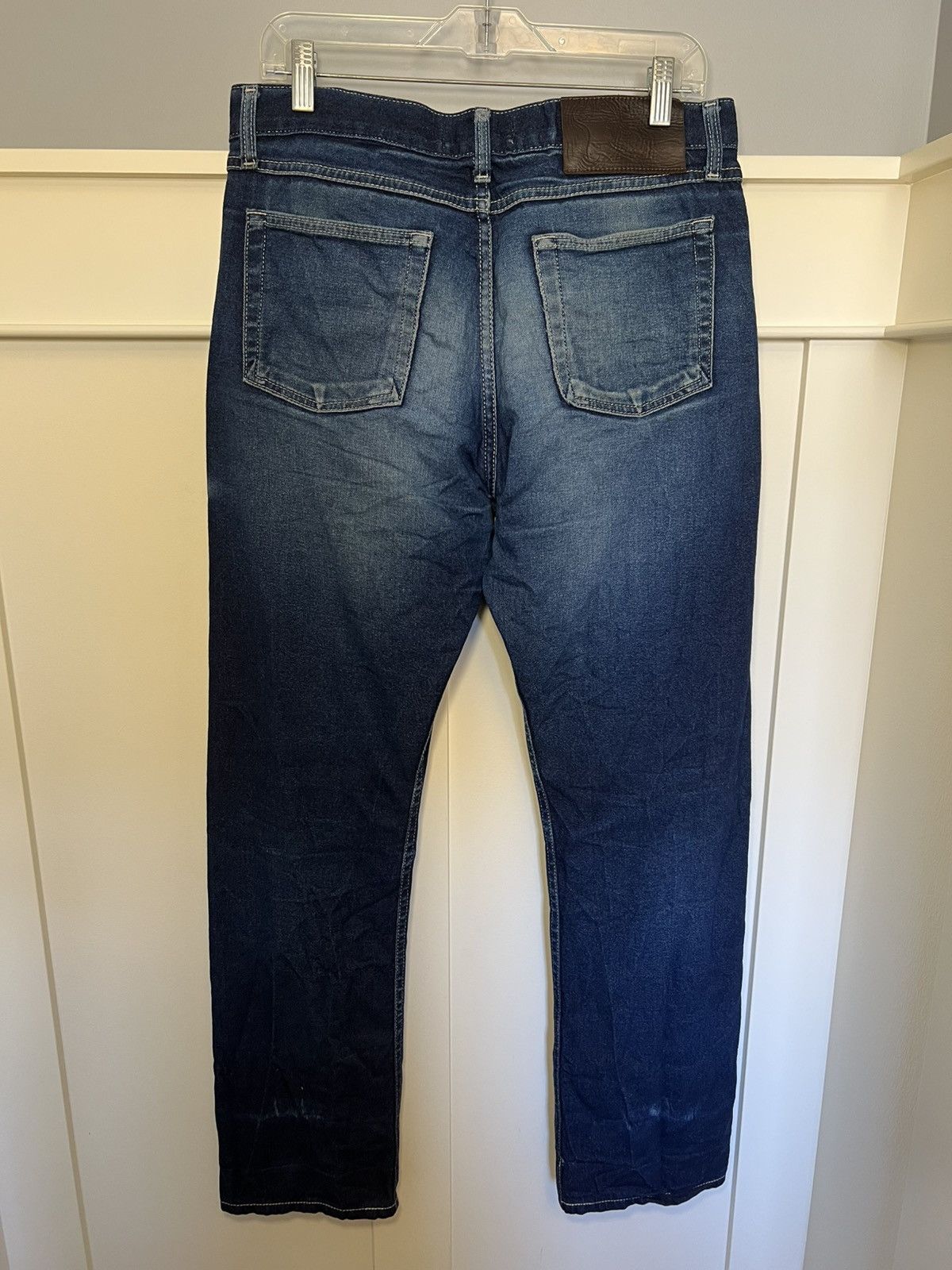 Naked & Famous Vintage Naked & Famous faded raw selvedge denim blue jeans Size US 31 - 2 Thumbnail