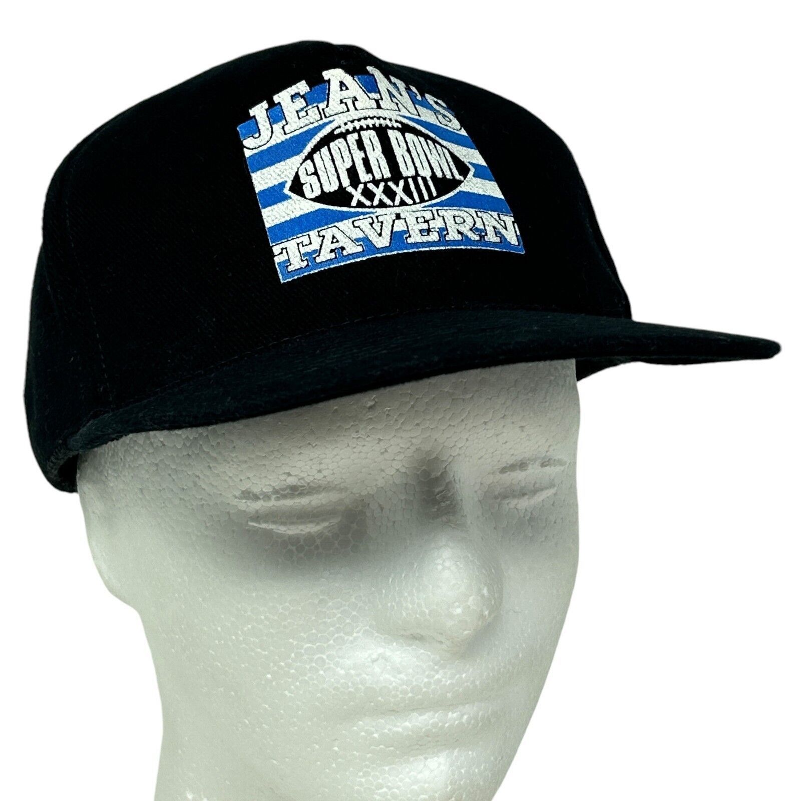 Otto Vintage 90s Super Bowl XXXIII Jeans Tavern Hat Baseball Cap Size ONE SIZE - 9 Thumbnail