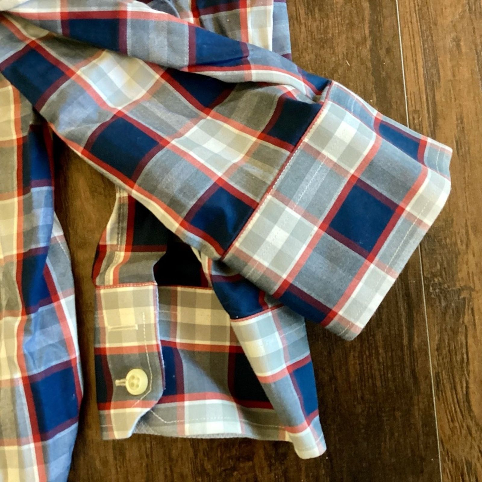 Banana Republic Banana Republic Non-Iron Tailored Slim Fit Button Down Size US XL / EU 56 / 4 - 4 Thumbnail