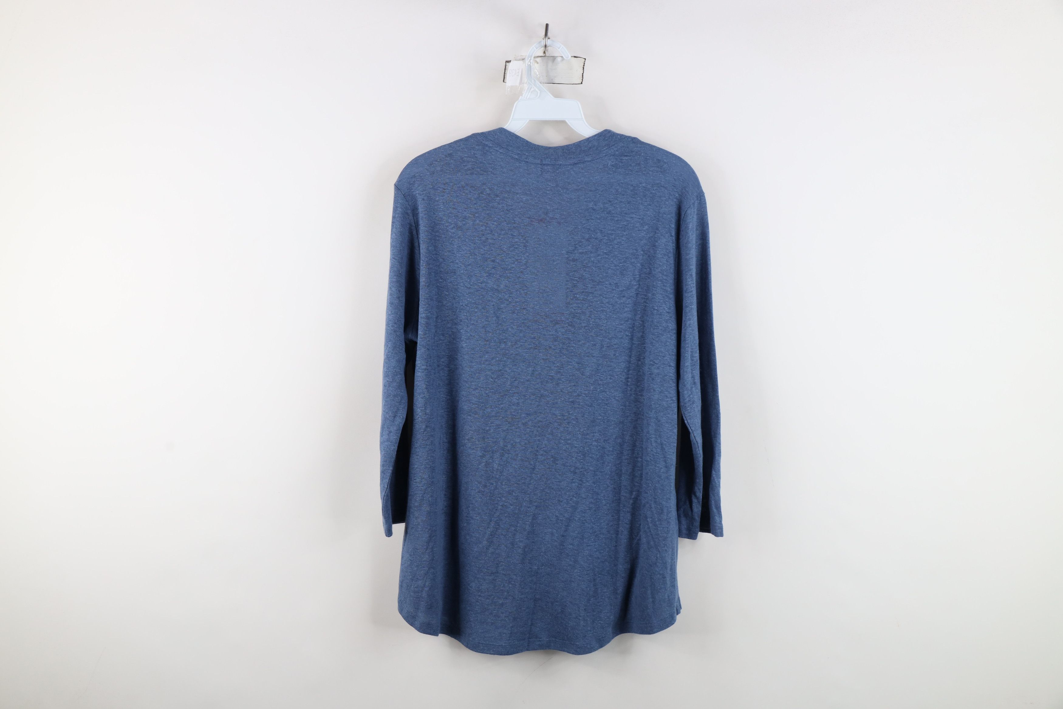 Orvis New Orvis Blend Knit 3/4 Sleeve V-Neck T-Shirt Heather Blue Size M / US 6-8 / IT 42-44 - 12 Thumbnail