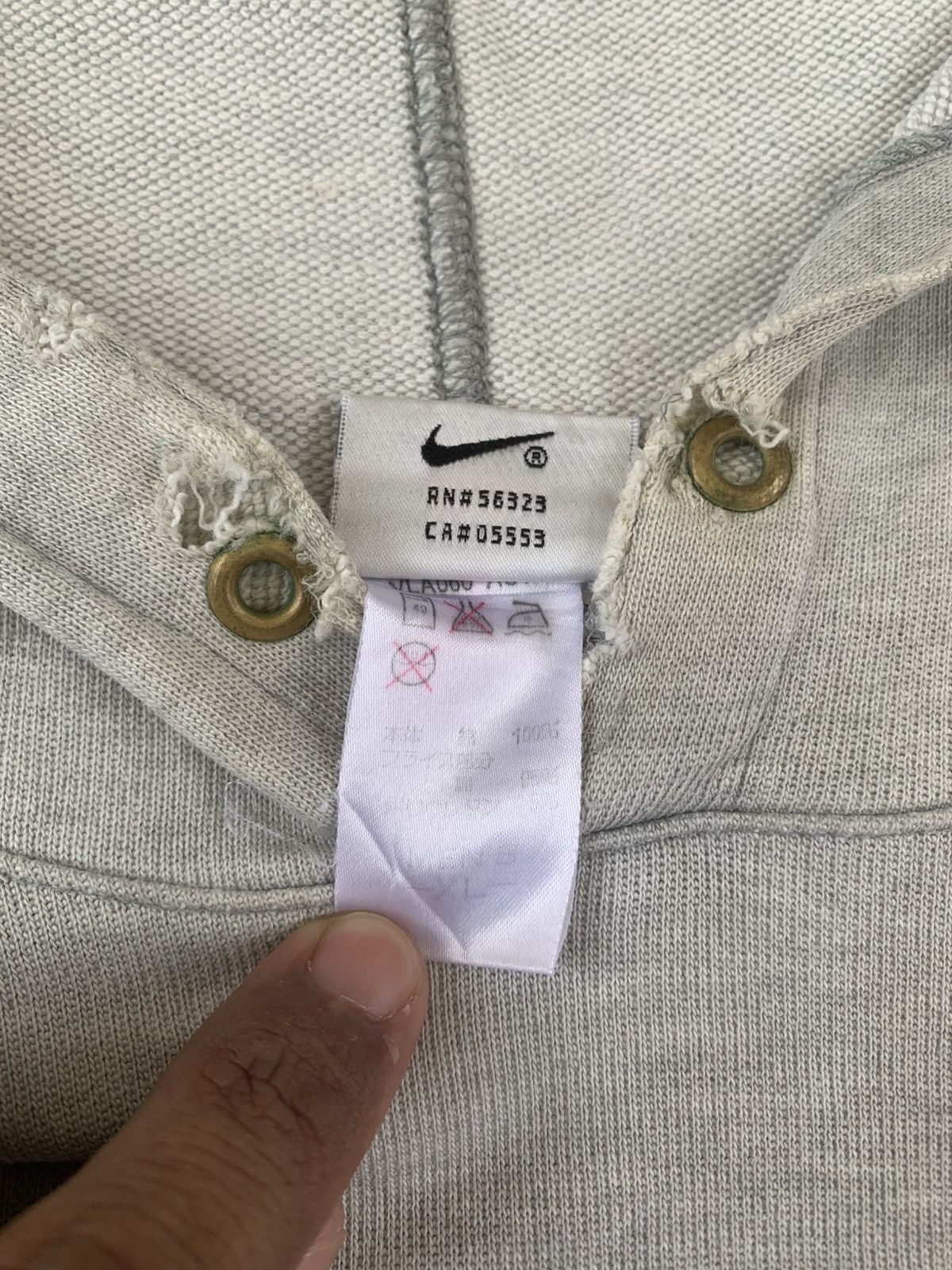 Nike Vintage Distressed Nike Centre Hoodie Size US XL / EU 56 / 4 - 8 Thumbnail