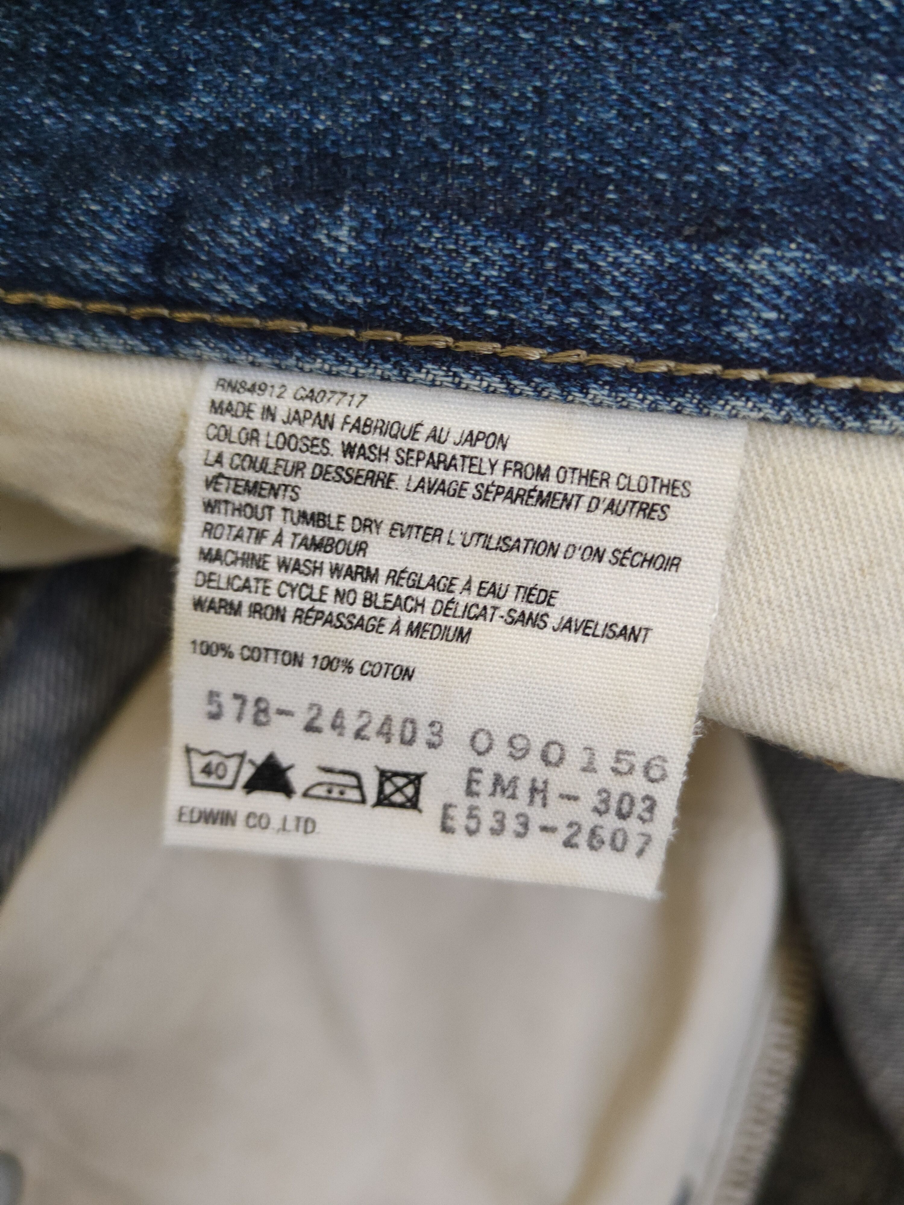 Margaret Howell DL Margaret Howell-Edwin Distressed Ripped Jeans #46-890 Size US 29 - 15 Thumbnail