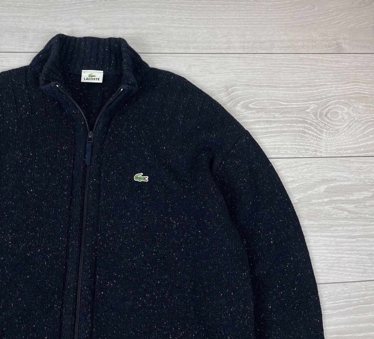 Lacoste Lacoste Vintage 90s Wool Full Zip Knit Sweater Size US XL / EU 56 / 4 - 5 Thumbnail