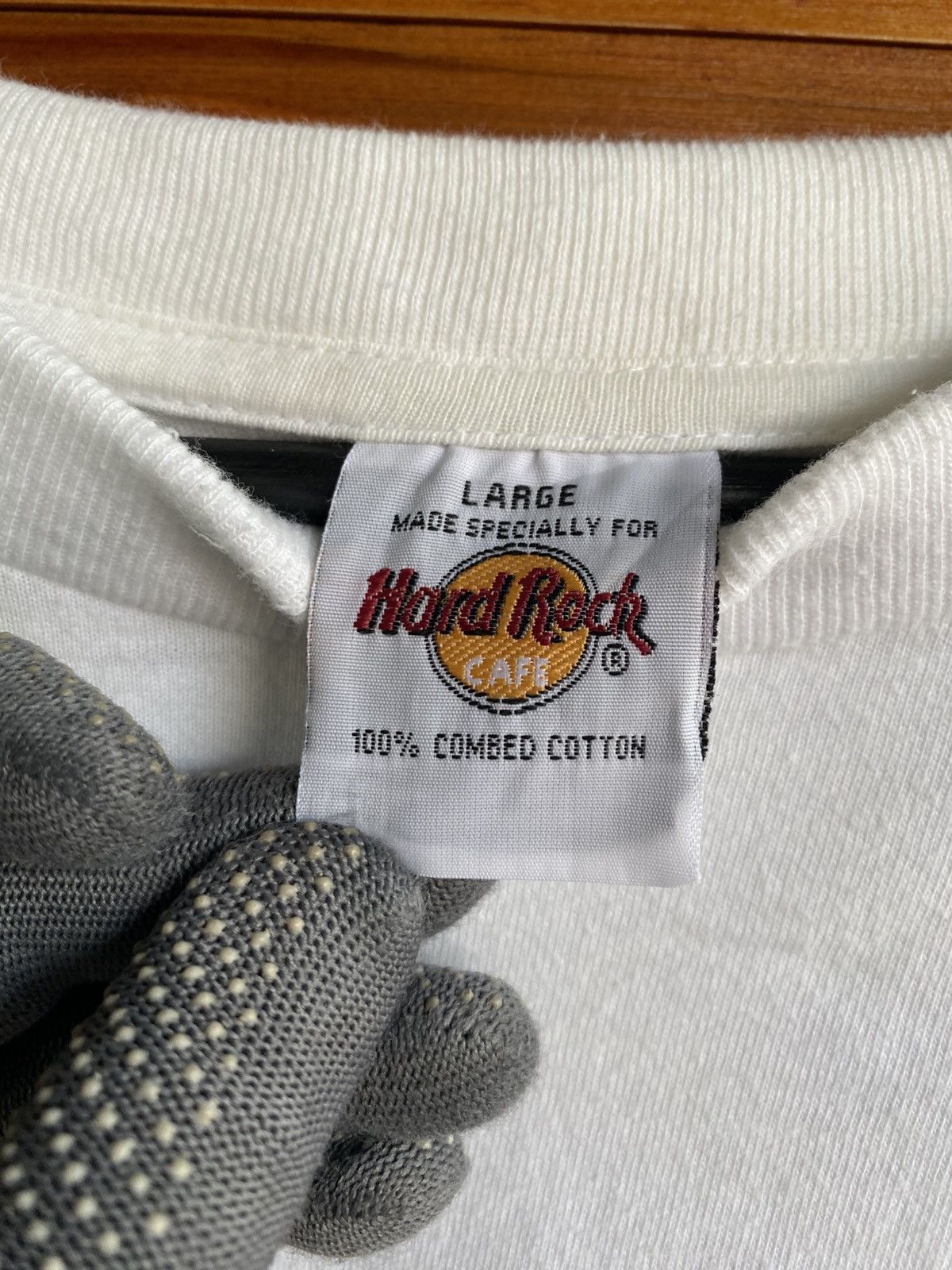 Hard Rock Cafe Vintage Hard Rock Cafe Athens White T-Shirt 100% Cotton 90s Size US L / EU 52-54 / 3 - 6 Thumbnail