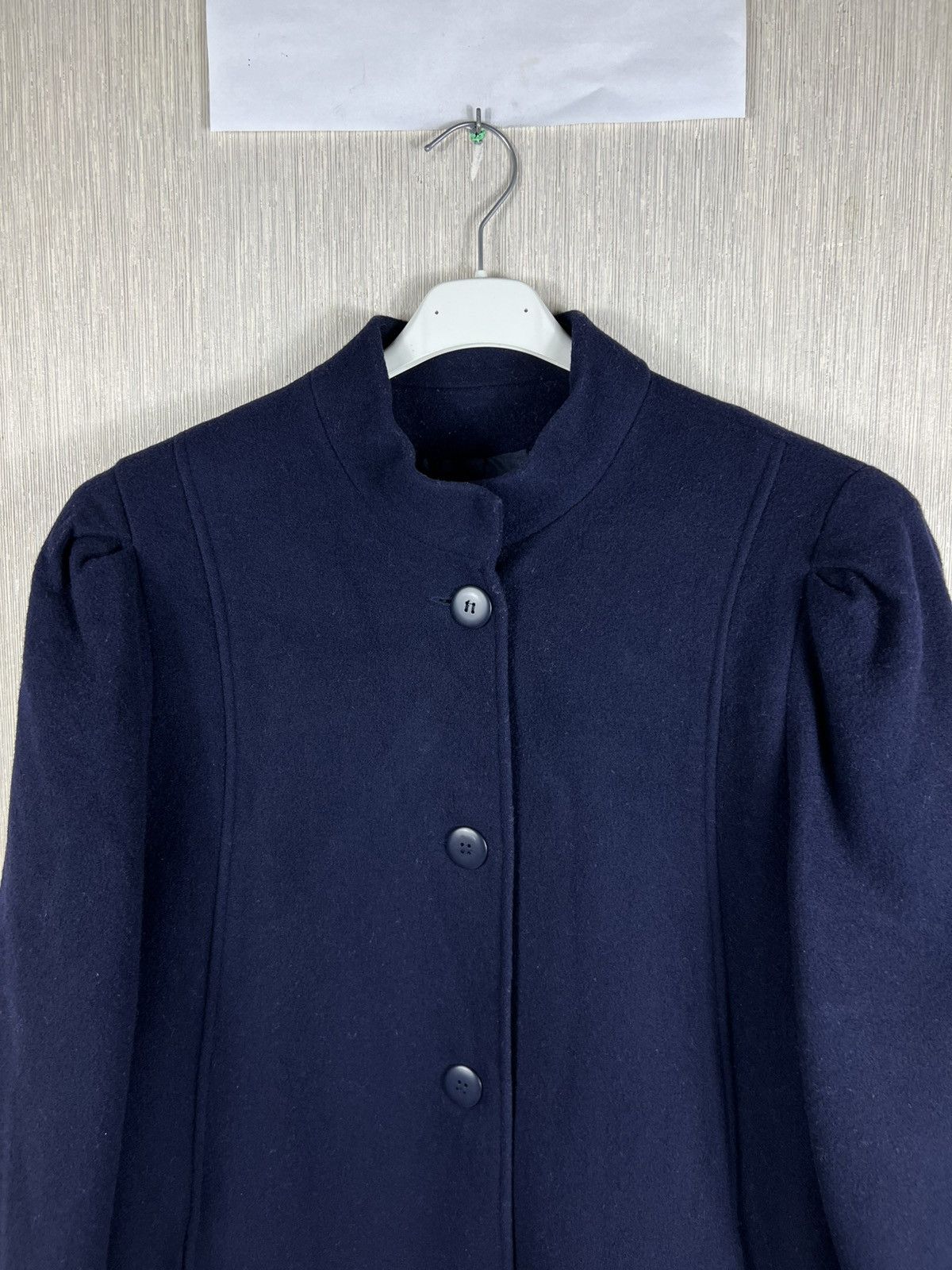 Carven Vintage Carven pour ADP France wool navy archive long coat Size S / US 4 / IT 40 - 3 Thumbnail