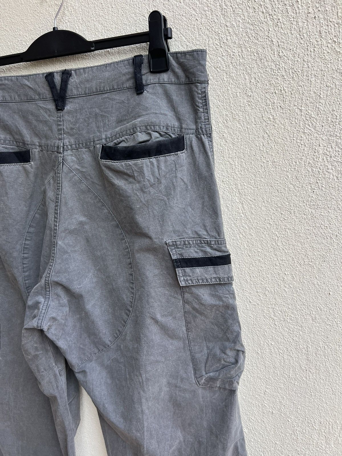 Shellac Vintage Revolver Japan Fade Grey Ripstop Baggy Cargo Trouser Size US 34 / EU 50 - 18 Thumbnail