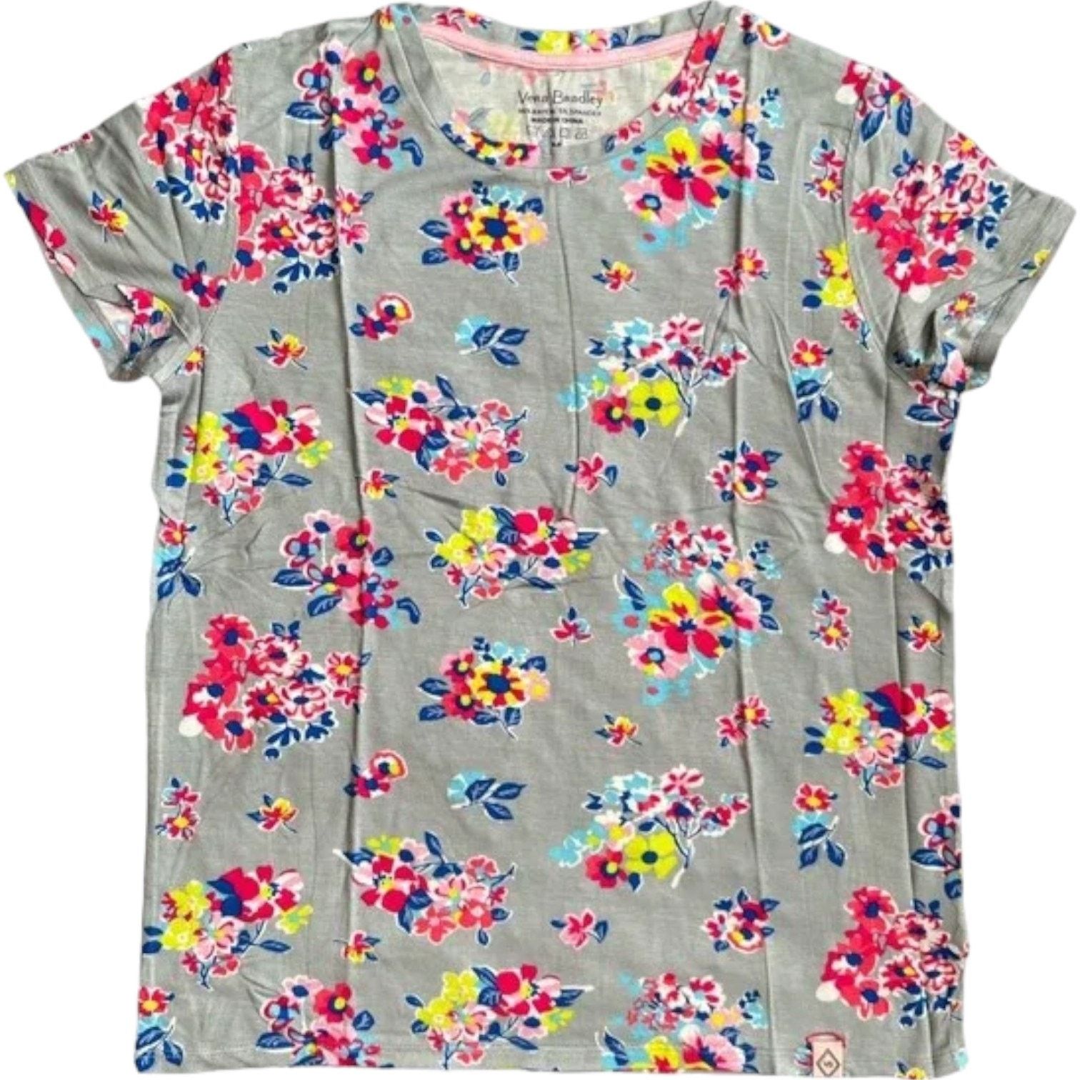 Vera Bradley VERA BRADLEY Tossed Posies Cadence Essential Tee w/ Tags, M Size M / US 6-8 / IT 42-44 - 1 Thumbnail