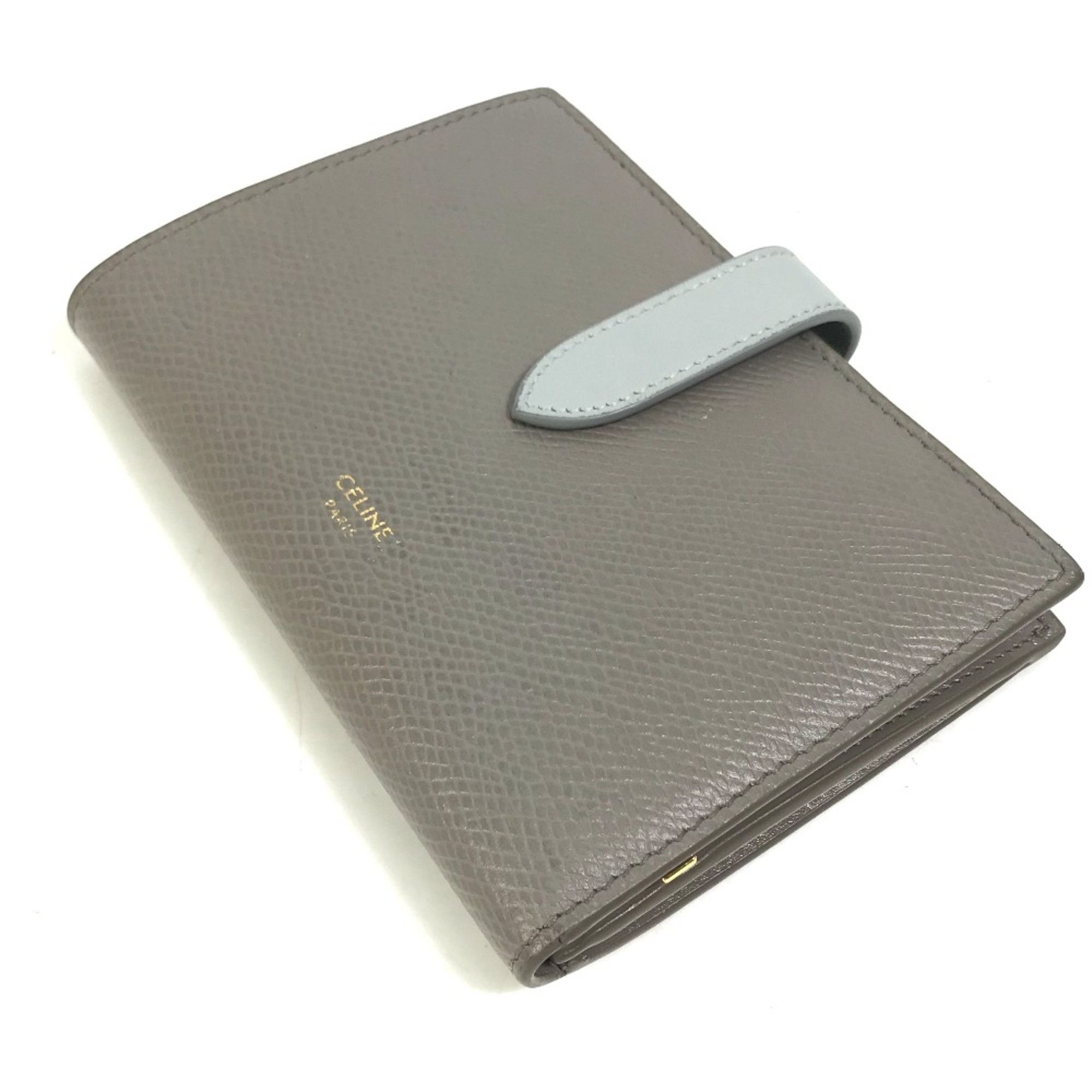 Celine o1w1db10125 10B643BRU Size: OS / Medium Strap Wallet in Grey Size ONE SIZE - 4 Thumbnail