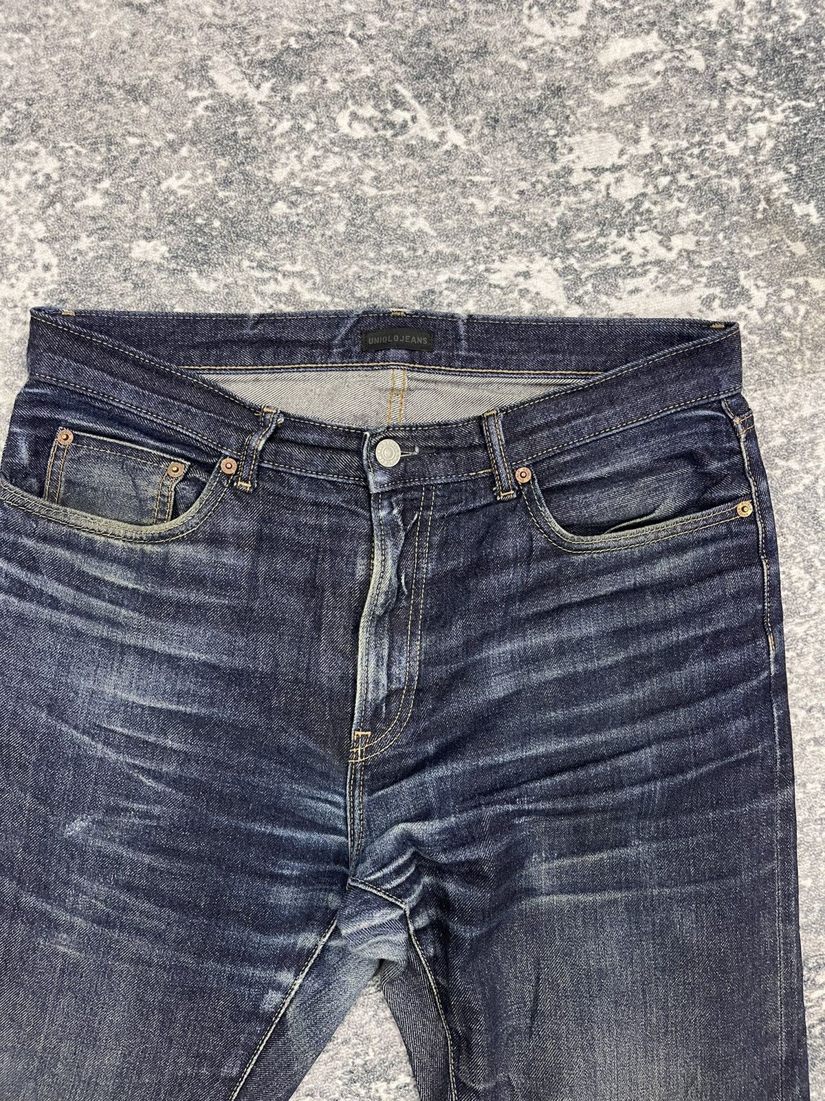 Kaihara Denim Uniqlo Kaihara Selvedge Distressed Jeans Size US 33 - 3 Thumbnail