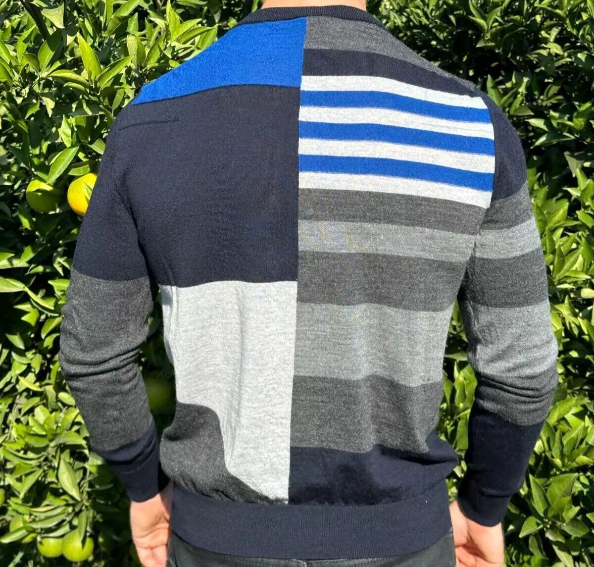 Dior Dior Geometrical Striped Light Pullover CrewNeck Size M Size US M / EU 48-50 / 2 - 18 Thumbnail