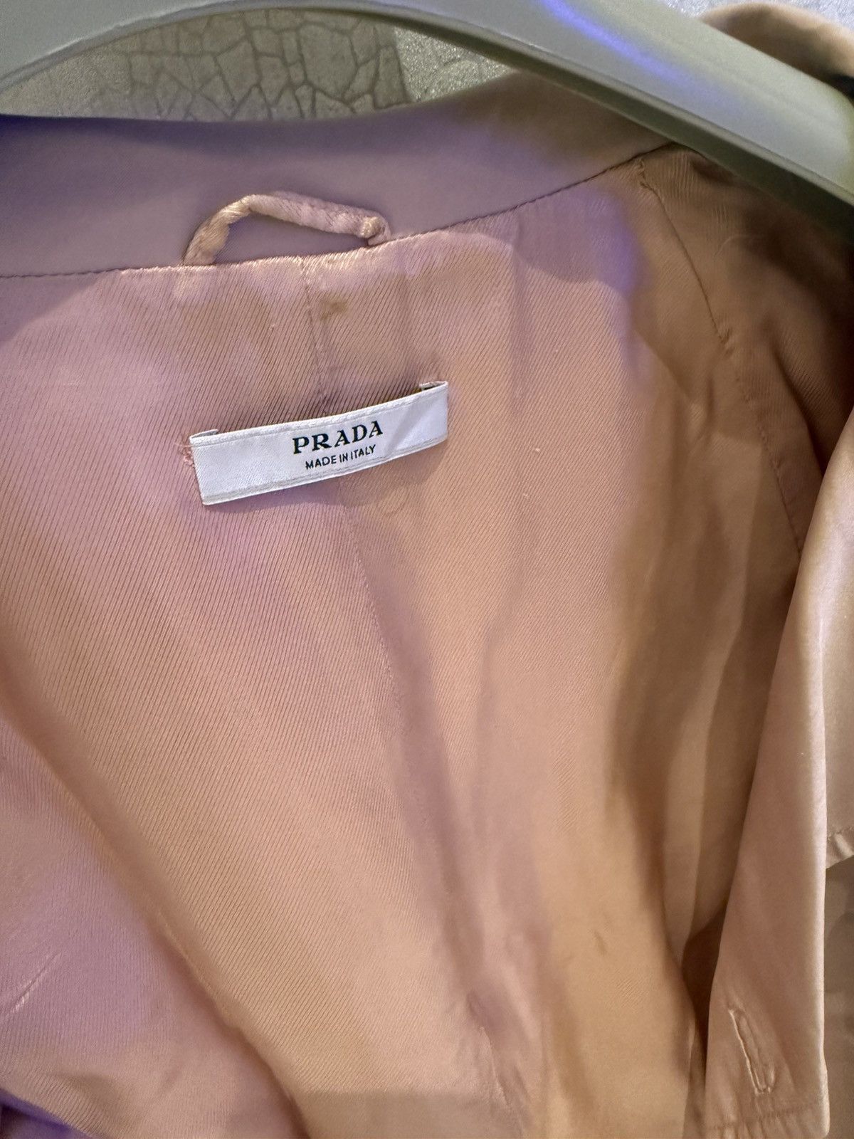 Prada Prada Long Pink Trench Coat Size S / US 4 / IT 40 - 3 Thumbnail