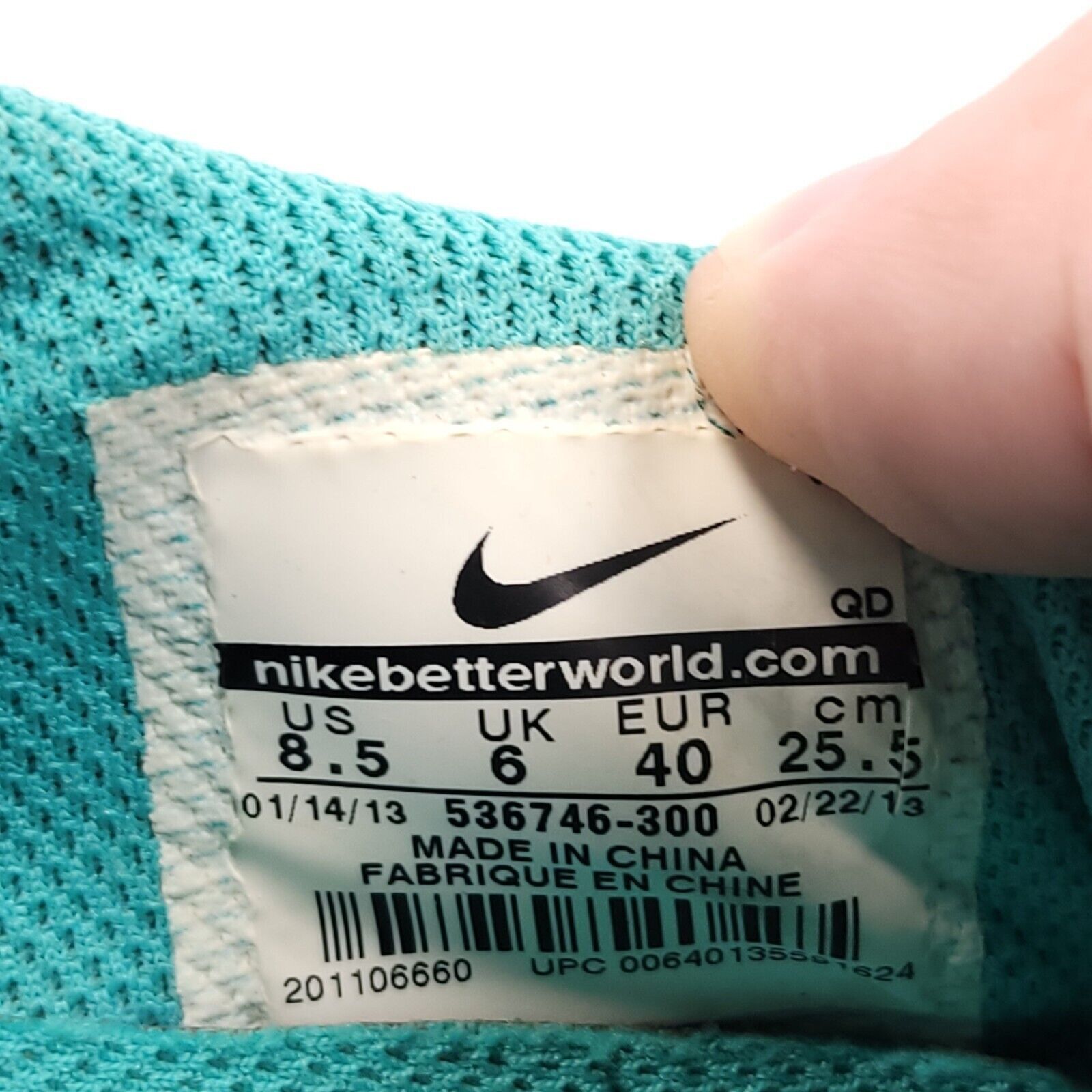 Nike Nike Free Run 2 Shoe Womens Size 8.5 536746-300 Blue Black Size US 8.5 / IT 38.5 - 9 Thumbnail