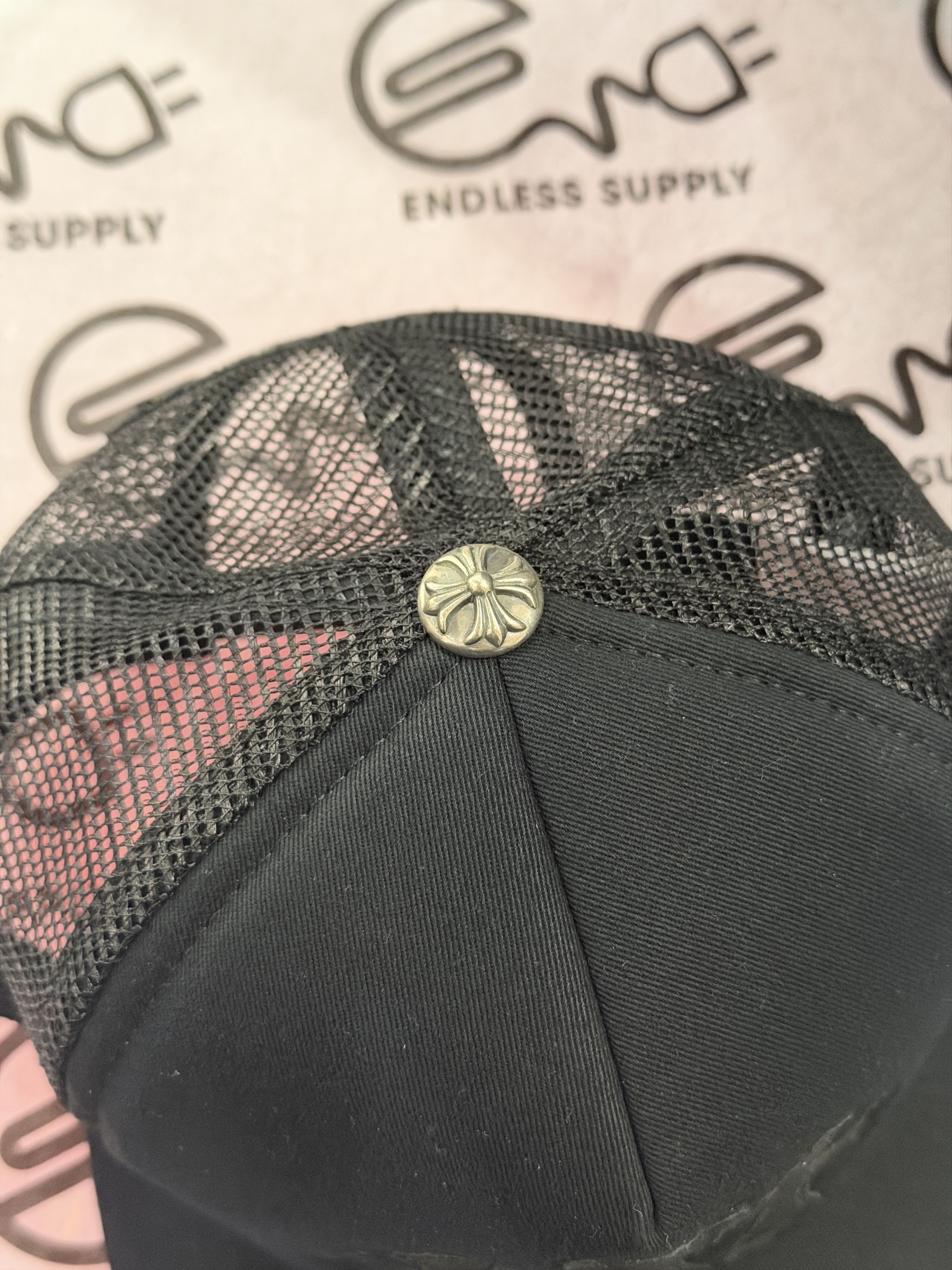 Chrome Hearts Chrome Hearts Leather Cemetery Cross Patch Hat Black/Black Size ONE SIZE - 3 Thumbnail