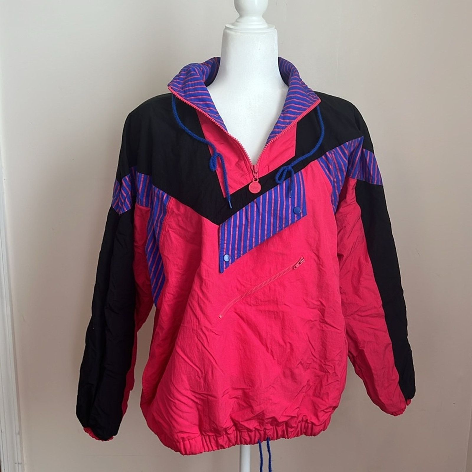 Adidas Vintage Adidas Half Zip Windbreaker Jacket Size L / US 10 / IT 46 - 5 Thumbnail
