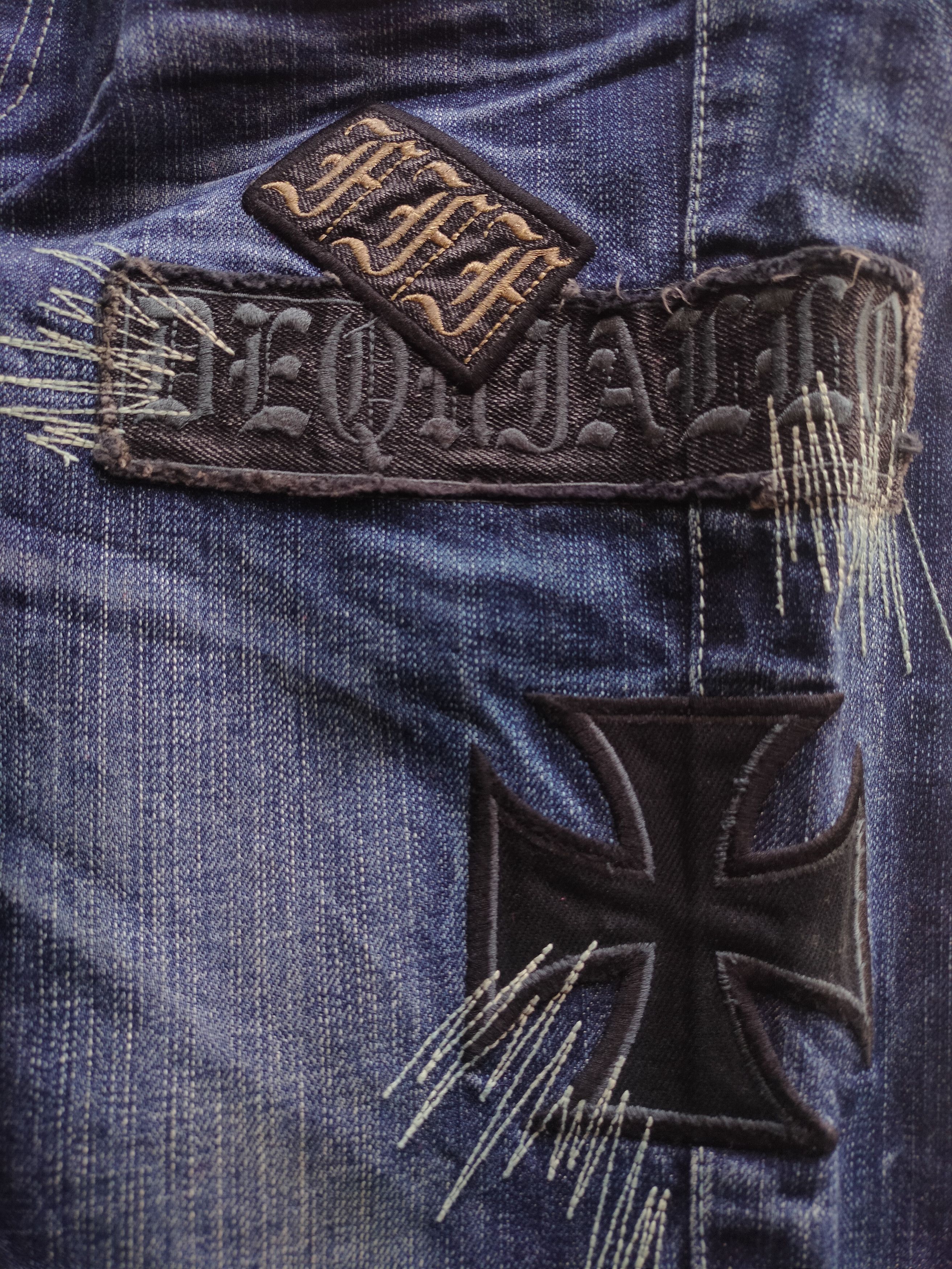 KMRii Flare jeans Dixie dean whisker patched Size US 30 / EU 46 - 12 Thumbnail