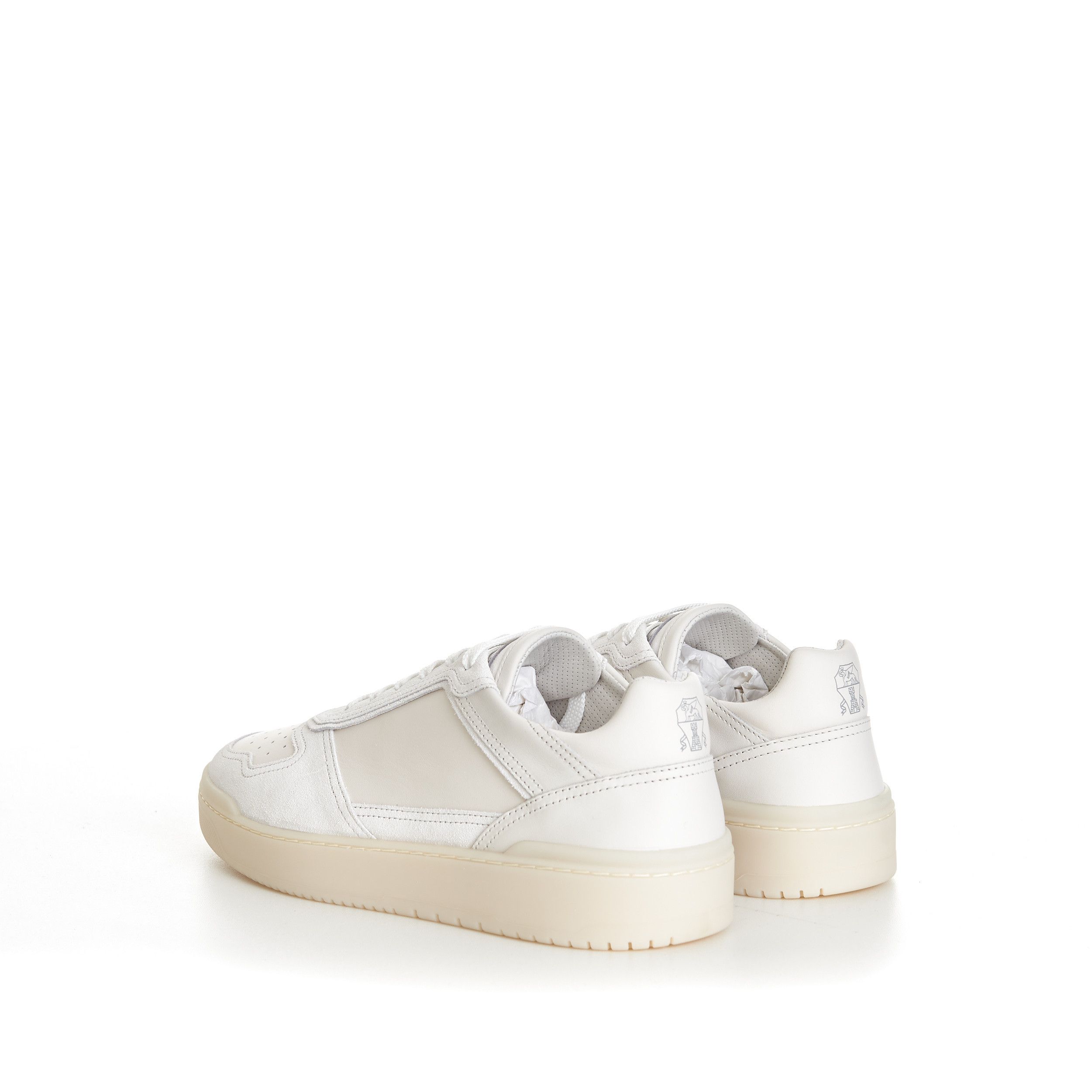 Brunello Cucinelli Semi-Polished Calfskin And Washed Suede Basket Sneakers Size US 6 / EU 39 - 5 Thumbnail
