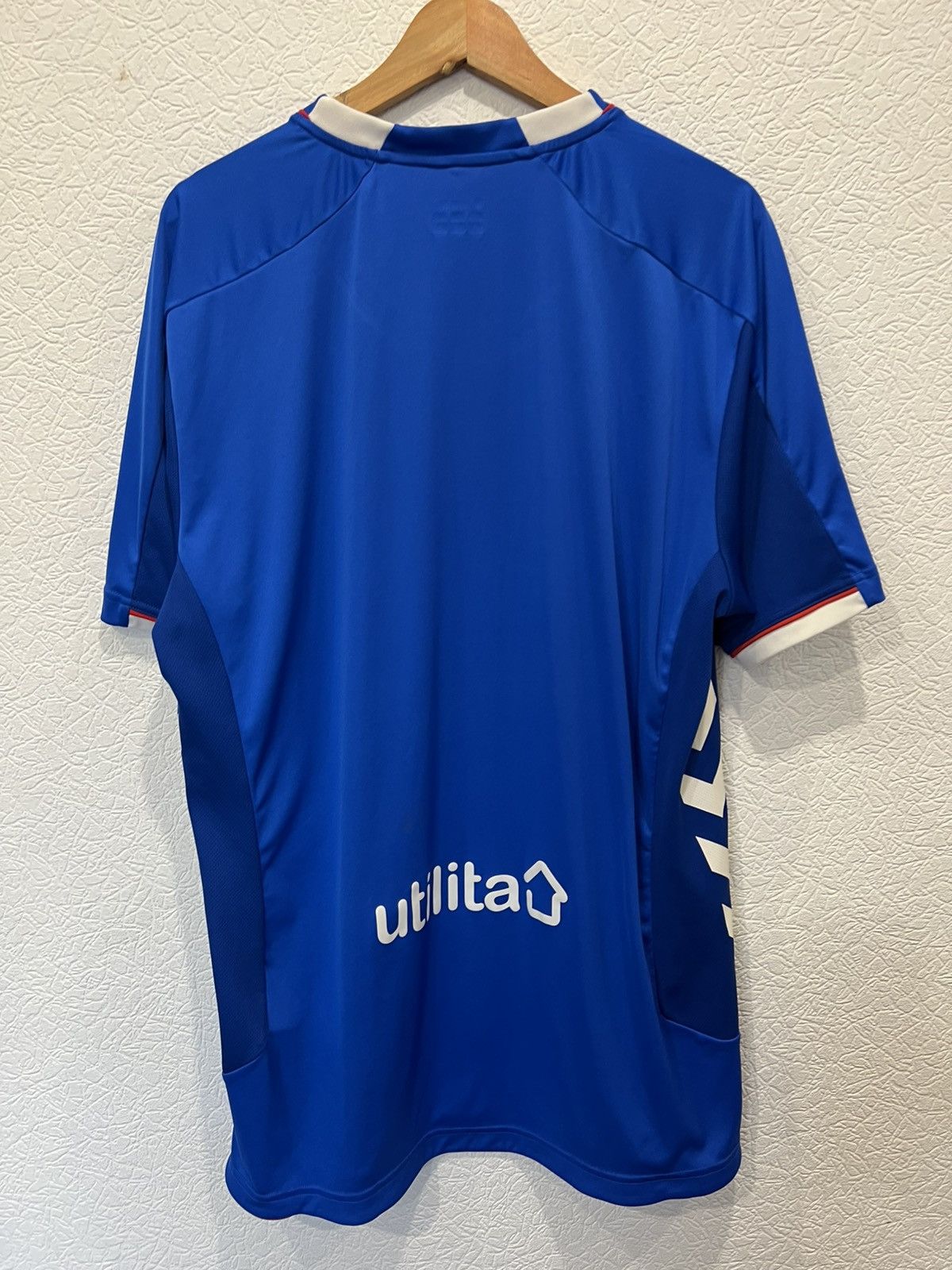 Hummel Hummel Rangers 2018/2019 Home Kit Soccer Jersey Football Size US XXL / EU 58 / 5 - 6 Thumbnail