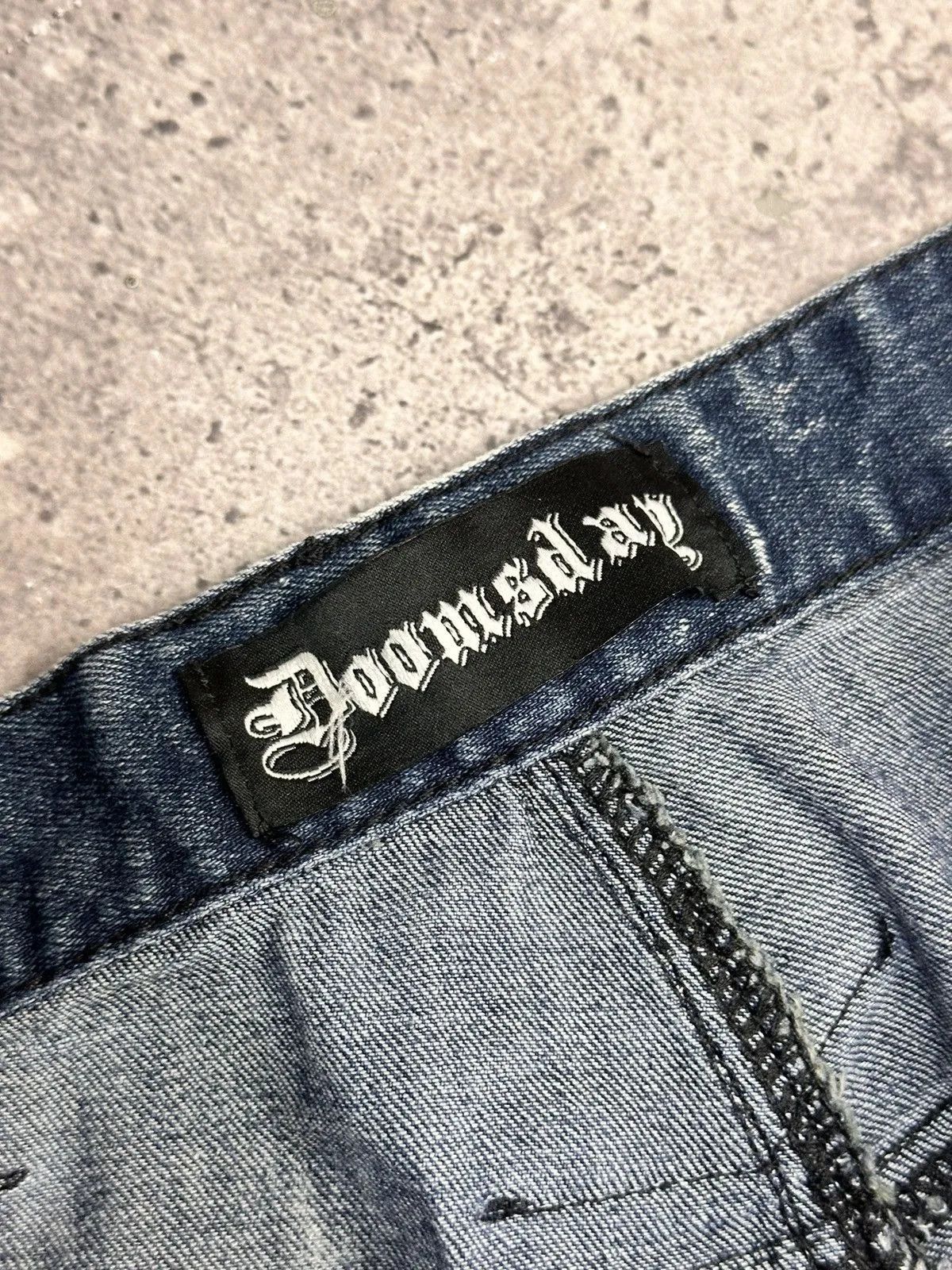 Tornado Mart 👉 Vintage Gothic Cargo Pants Y2K Chrome Ed Hardy Style Size US 34 / EU 50 - 14 Thumbnail