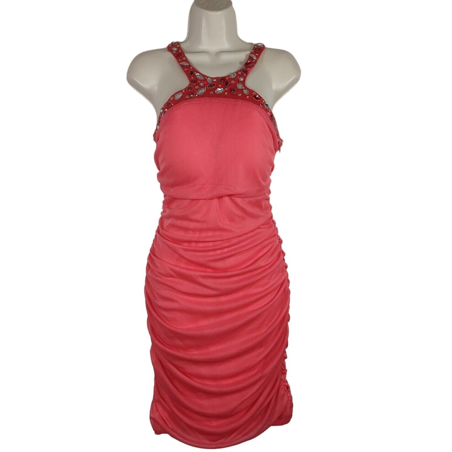 Other Sequin Heart Jeweled Trim Bodycon Sheath Dress Size 11 Size L / US 10 / IT 46 - 1 Thumbnail