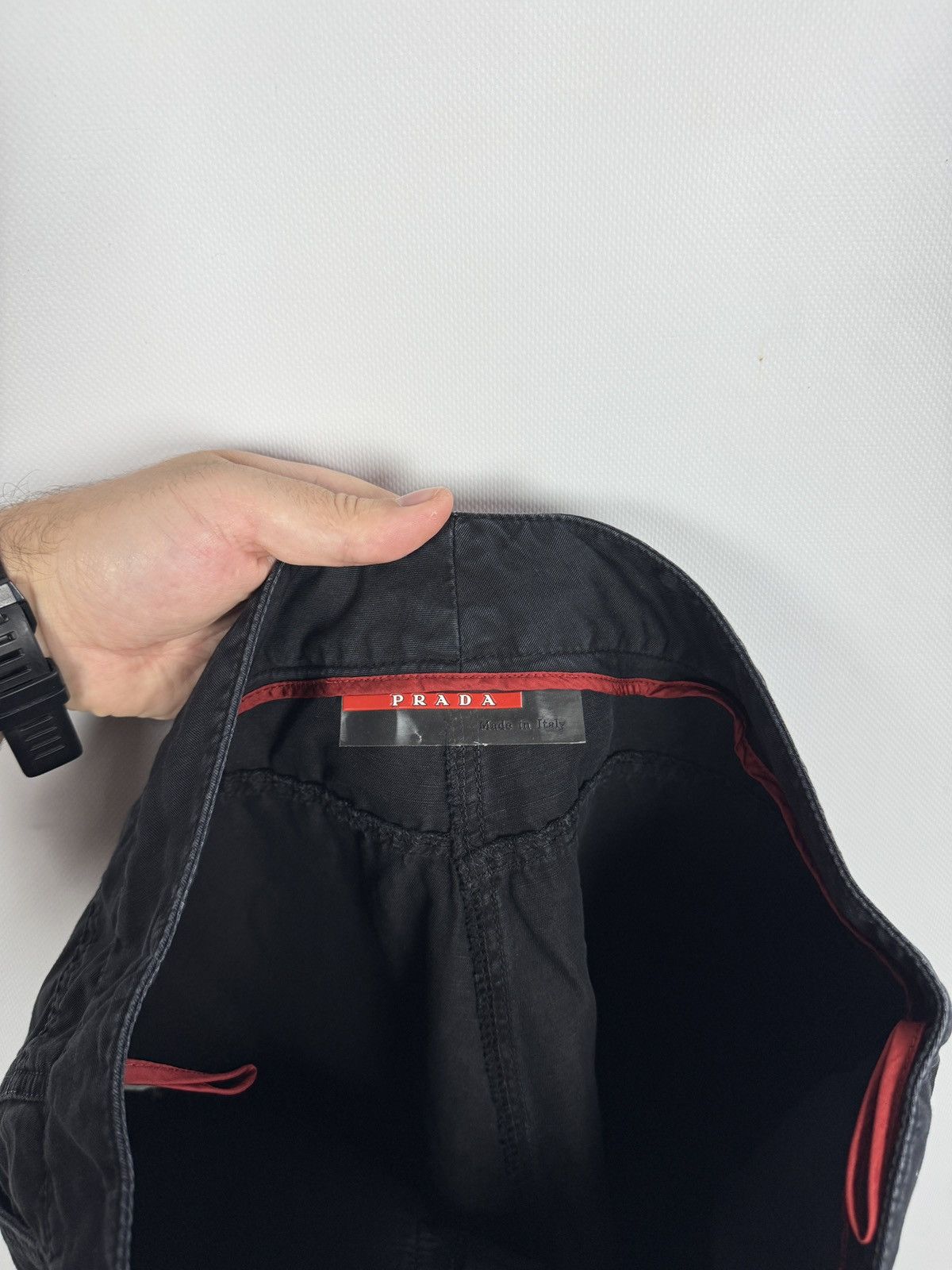 Prada Prada Black Pants Straight Leg Trousers Italy Made Size 46 Size 32" / US 10 / IT 46 - 8 Thumbnail