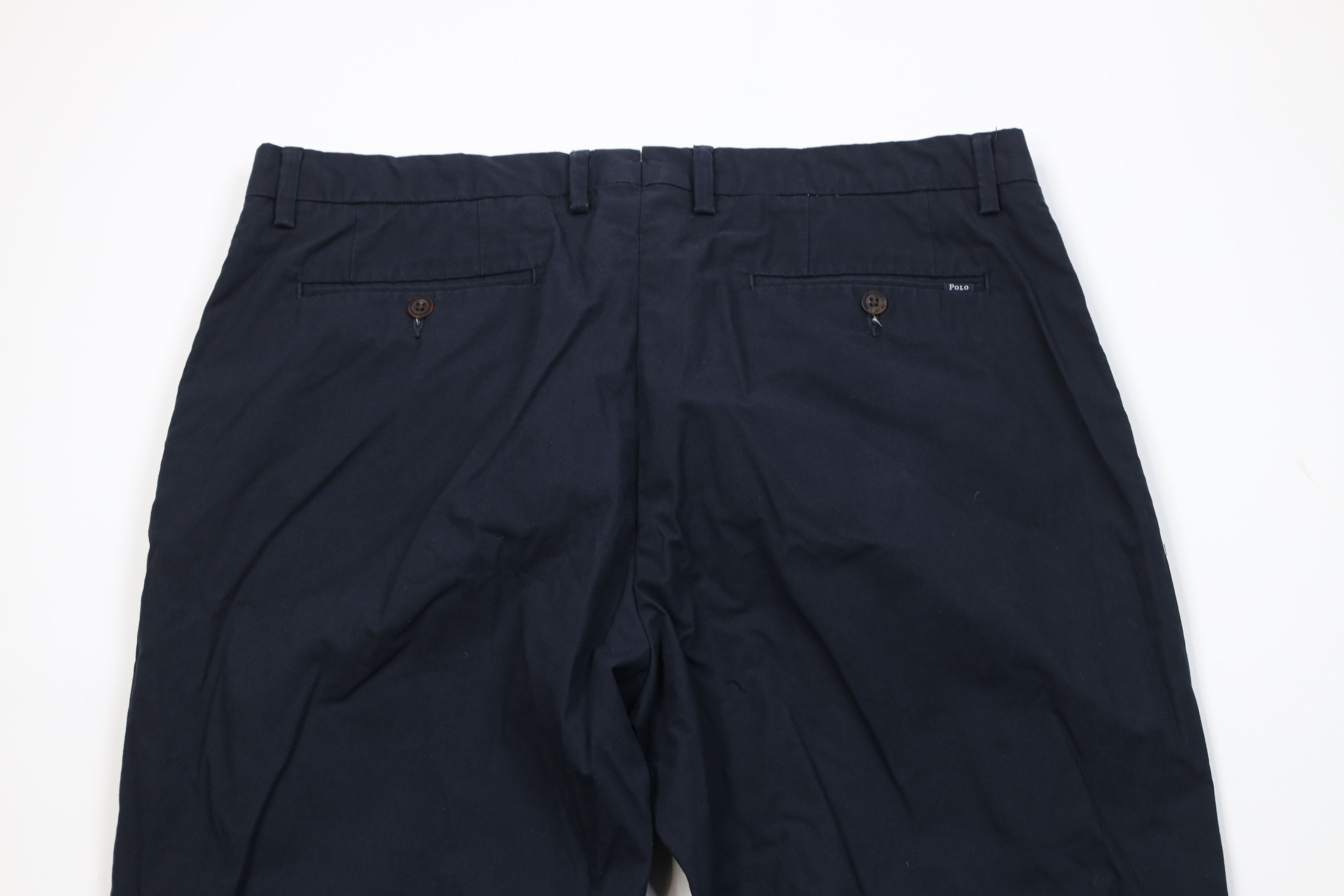 Ralph Lauren Vintage Y2K Ralph Lauren Wide Leg Chino Pants Navy Blue Size US 36 / EU 52 - 9 Thumbnail