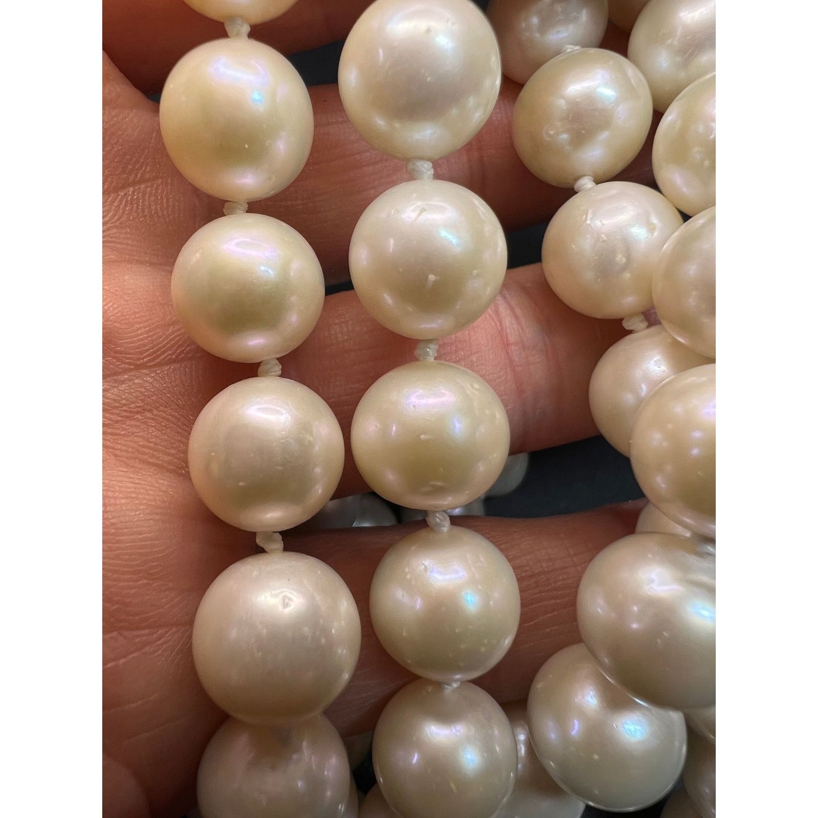 Other 10-11mm cultured pearl 36 in necklace with 925 silver clasp Size ONE SIZE - 17 Thumbnail
