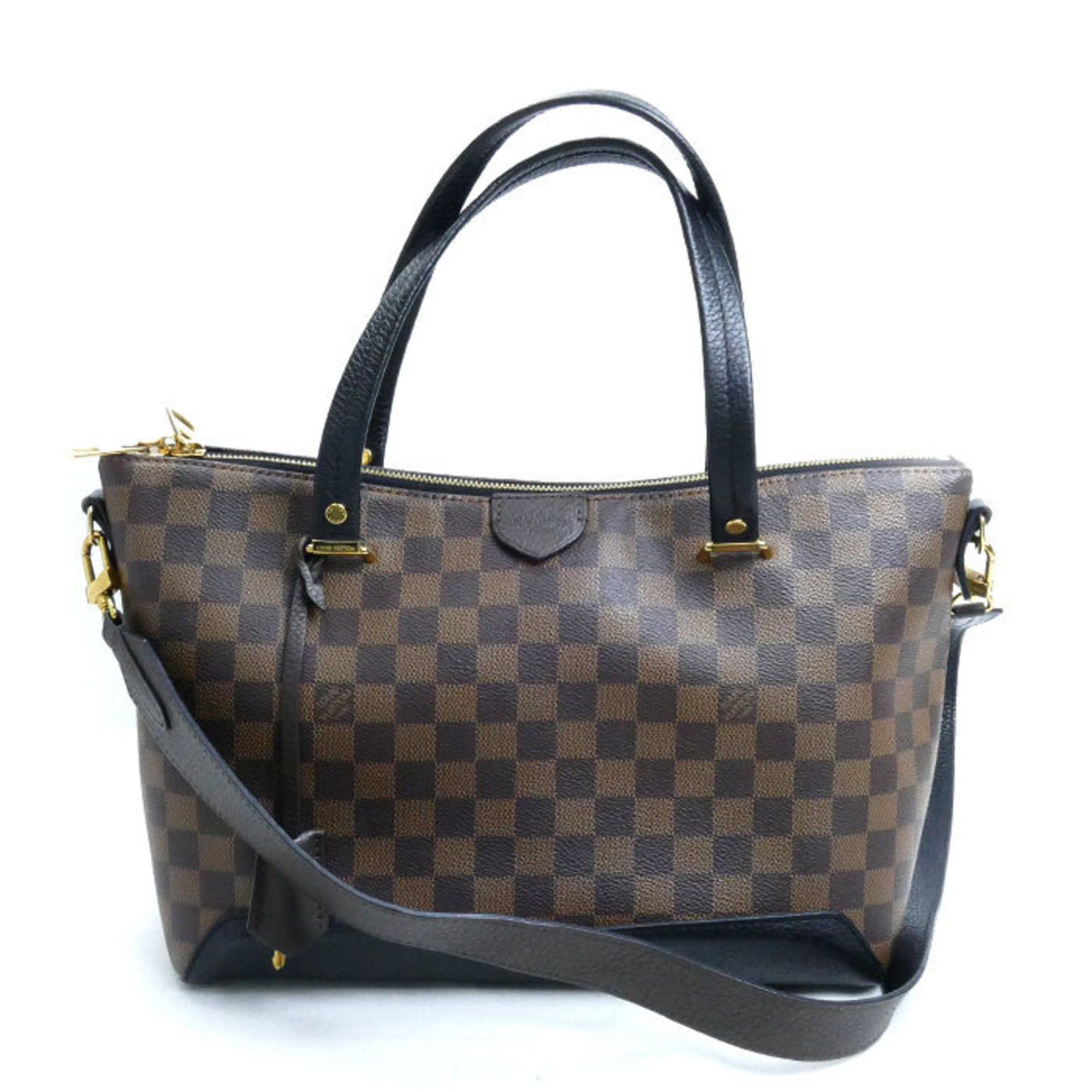 Louis Vuitton LOUIS VUITTON Hyde Park 2-Way Shoulder Bag Damier Brown N41014 Women's Size ONE SIZE - 1 Thumbnail