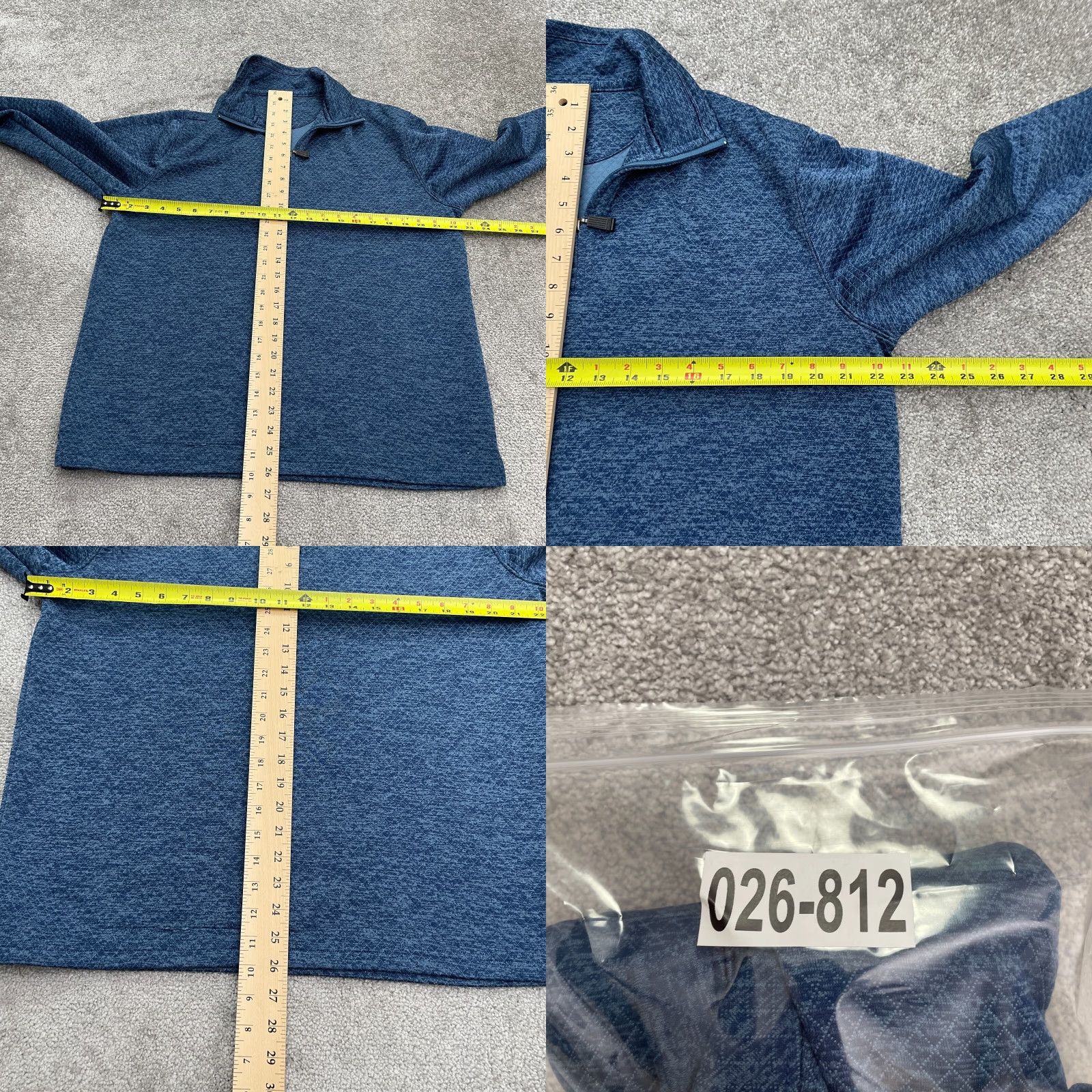 Haggar Haggar Cool 180 Pro Quilted Jacket Mens Medium Blue 1/4Zip High Neck Outdoor Size US M / EU 48-50 / 2 - 8 Thumbnail