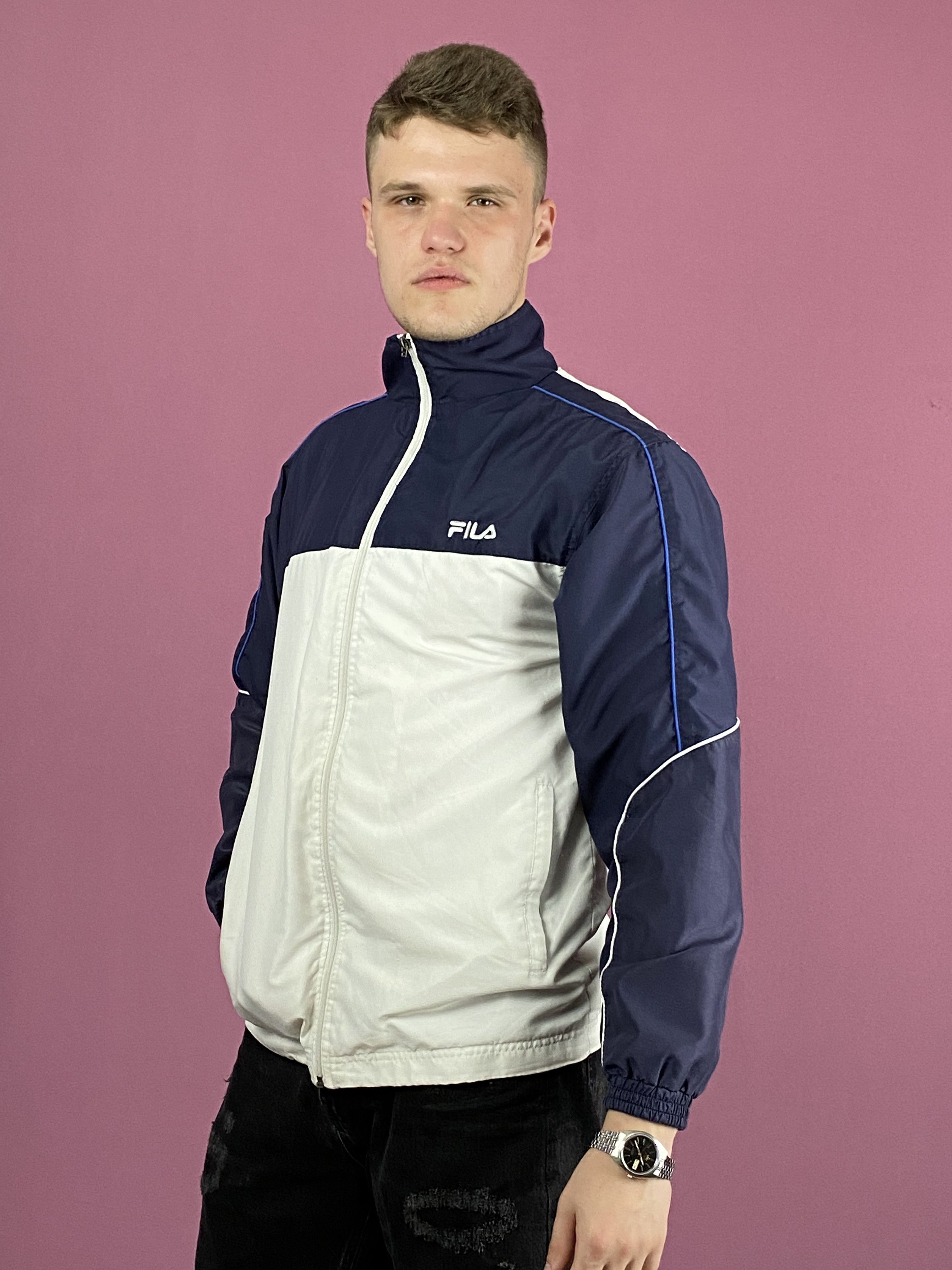 Fila × Vintage Fila Vintage Men's Windbreaker Jacket - M Size US M / EU 48-50 / 2 - 2 Thumbnail