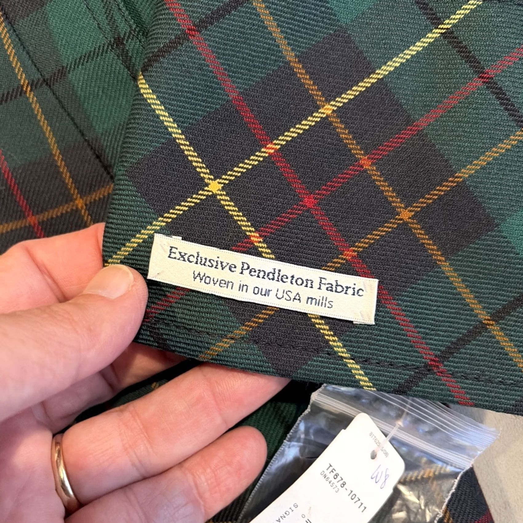 Pendleton VINTAGE Pendleton Blazer Jacket Double-Breasted Tartan Plaid 100% Virgin Wool Size 8 Women Blue And Green Regular Living? Size M / US 6-8 / IT 42-44 - 3 Thumbnail