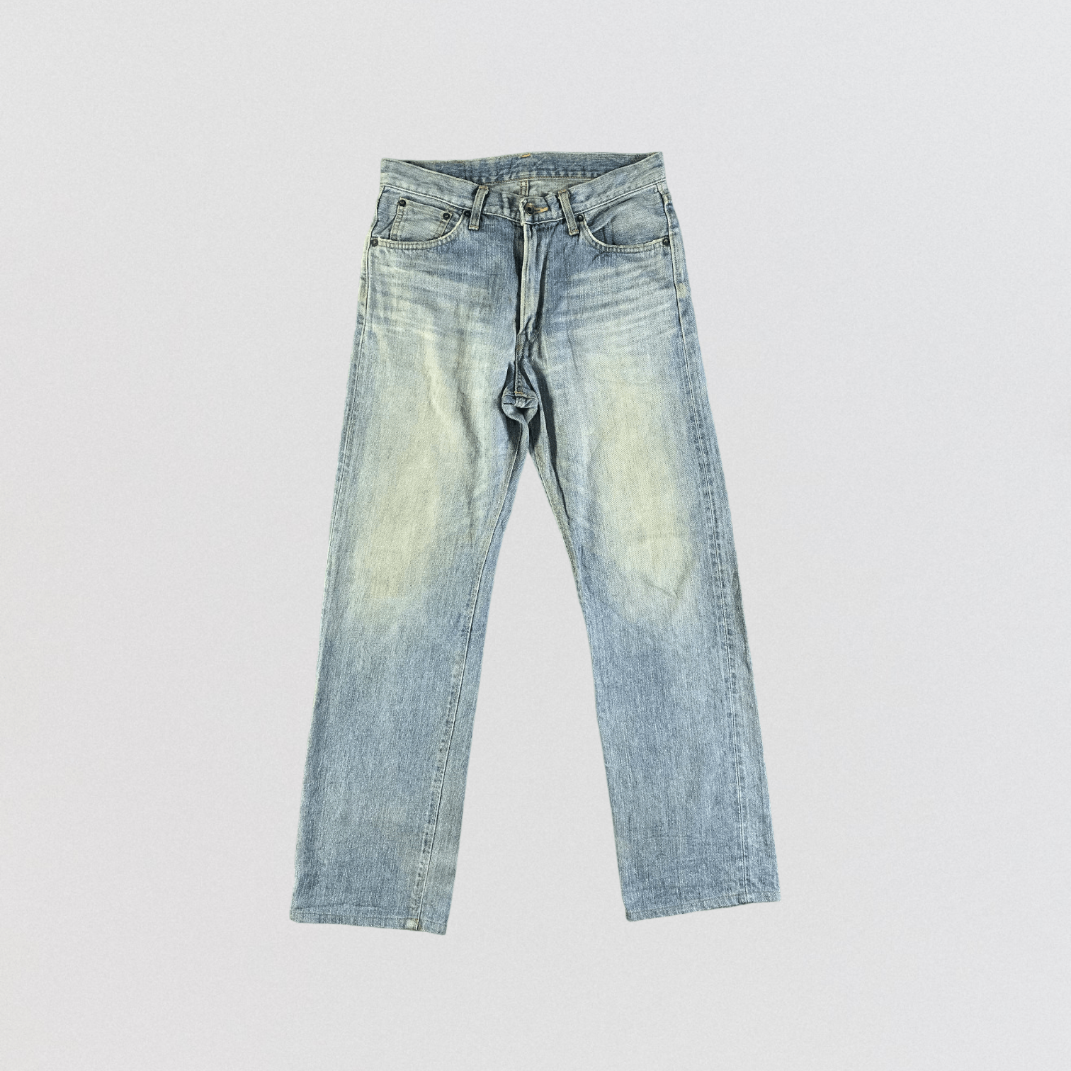Edwin Vintage Blue Wash Edwin 505 Selvedge Jeans-JM3694 Size US 33 - 1 Thumbnail