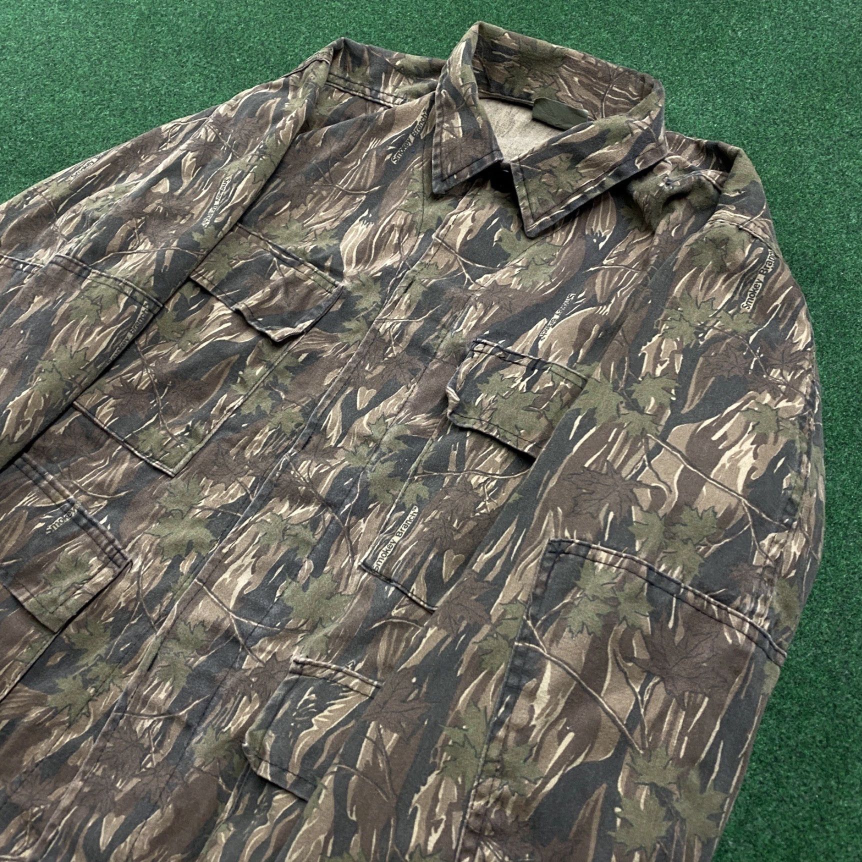 Realtree VINTAGE Realtree Camo Jacket Mens S Brown 80S 90S USA Shirt Front Button Up Camouflage Hunting Field Cotton USA Size US S / EU 44-46 / 1 - 2 Thumbnail