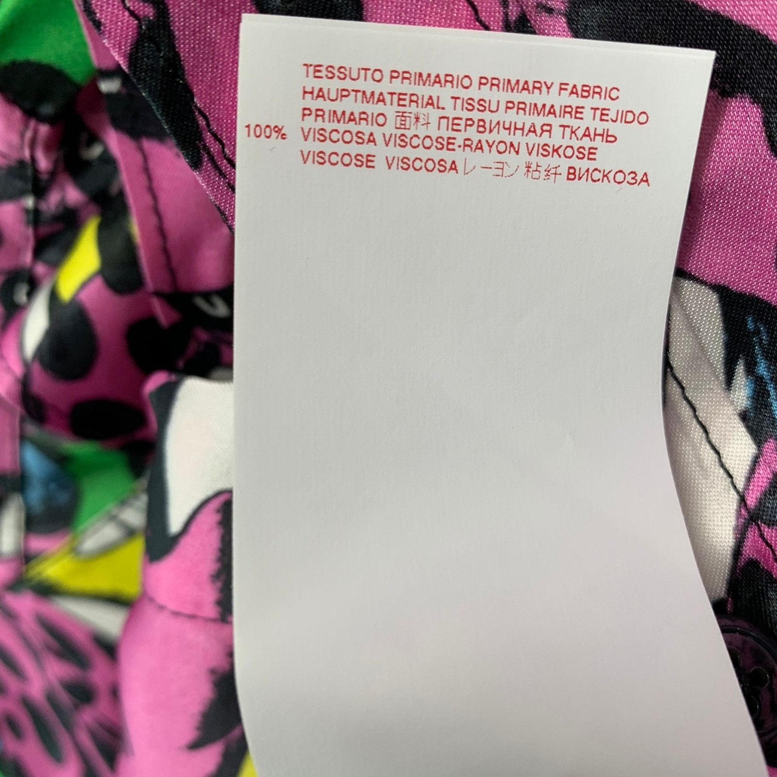 Marni MARNI Size S Pink Multi-Color Viscose Print Button Up Shirt Size S / US 4 / IT 40 - 8 Thumbnail