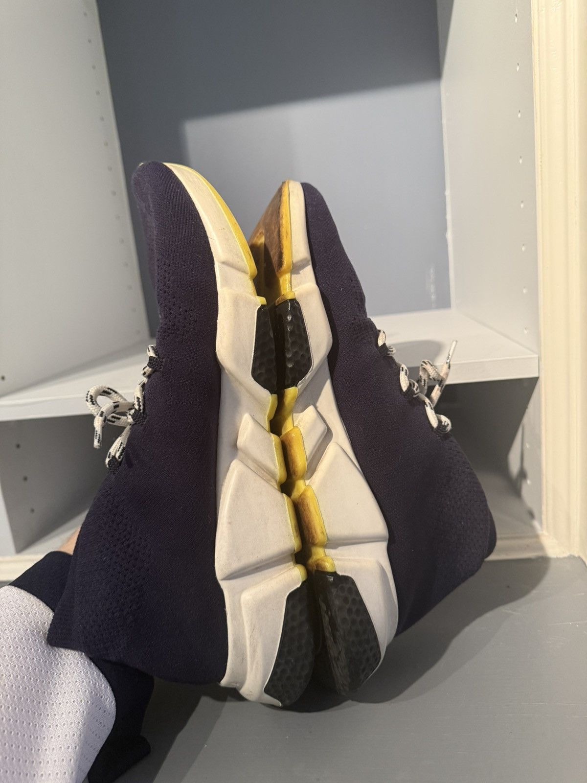 Balenciaga Balenciaga Sock Runner Navy Blue Size 10 Size US 10 / EU 43 - 6 Thumbnail